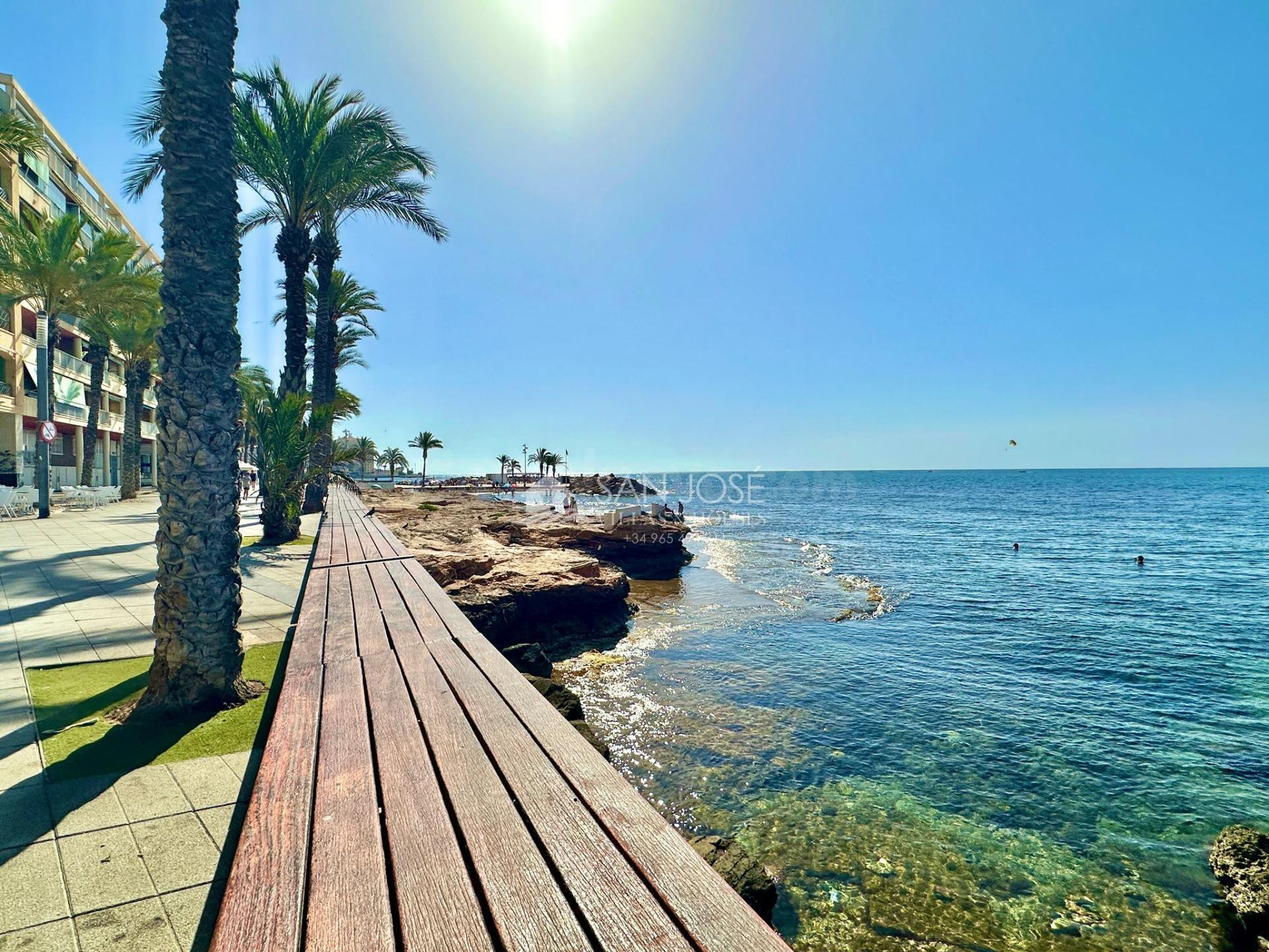 VENTA DE PISO EN TORREVIEJA, PRIMERA LÍNEA DE PLAYA Y VISTAS AL MAR