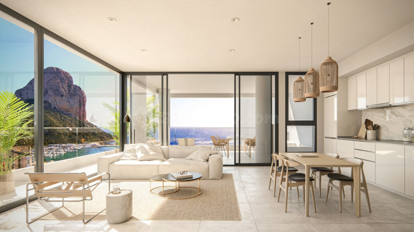 Apartamentos nuevos con vistas al mar y a las salinas de Calpe.