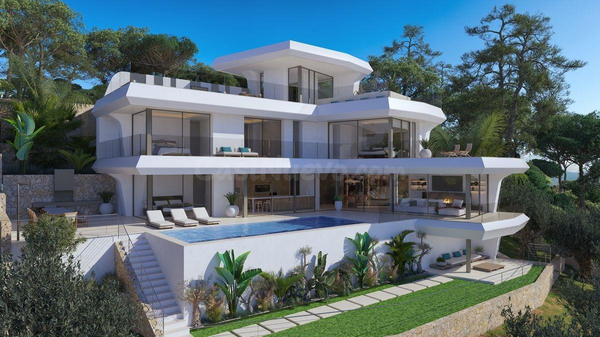 Lujosa villa moderna en construcción en Altea – espectaculares vistas al mar