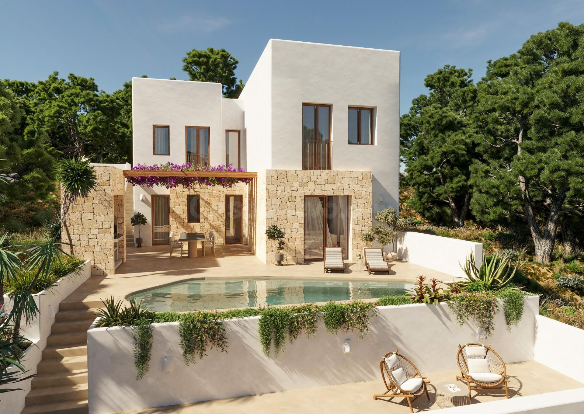 Villa de Lujo en Benissa cerca de Cala Baladrar – Diseño Mediterráneo Moderno con Piscina Privada