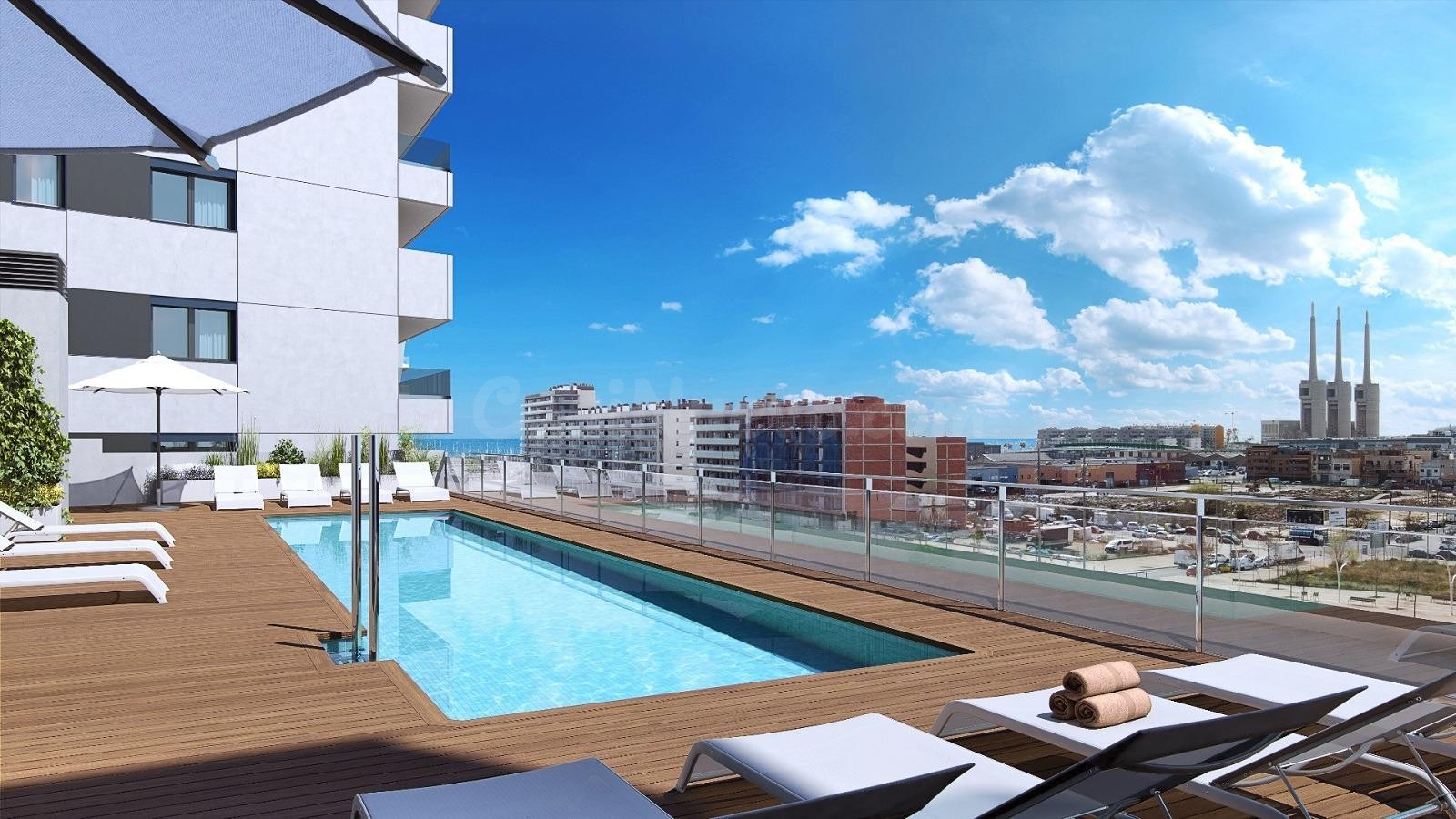 Obra nueva cerca del Puerto Deportivo de Badalona