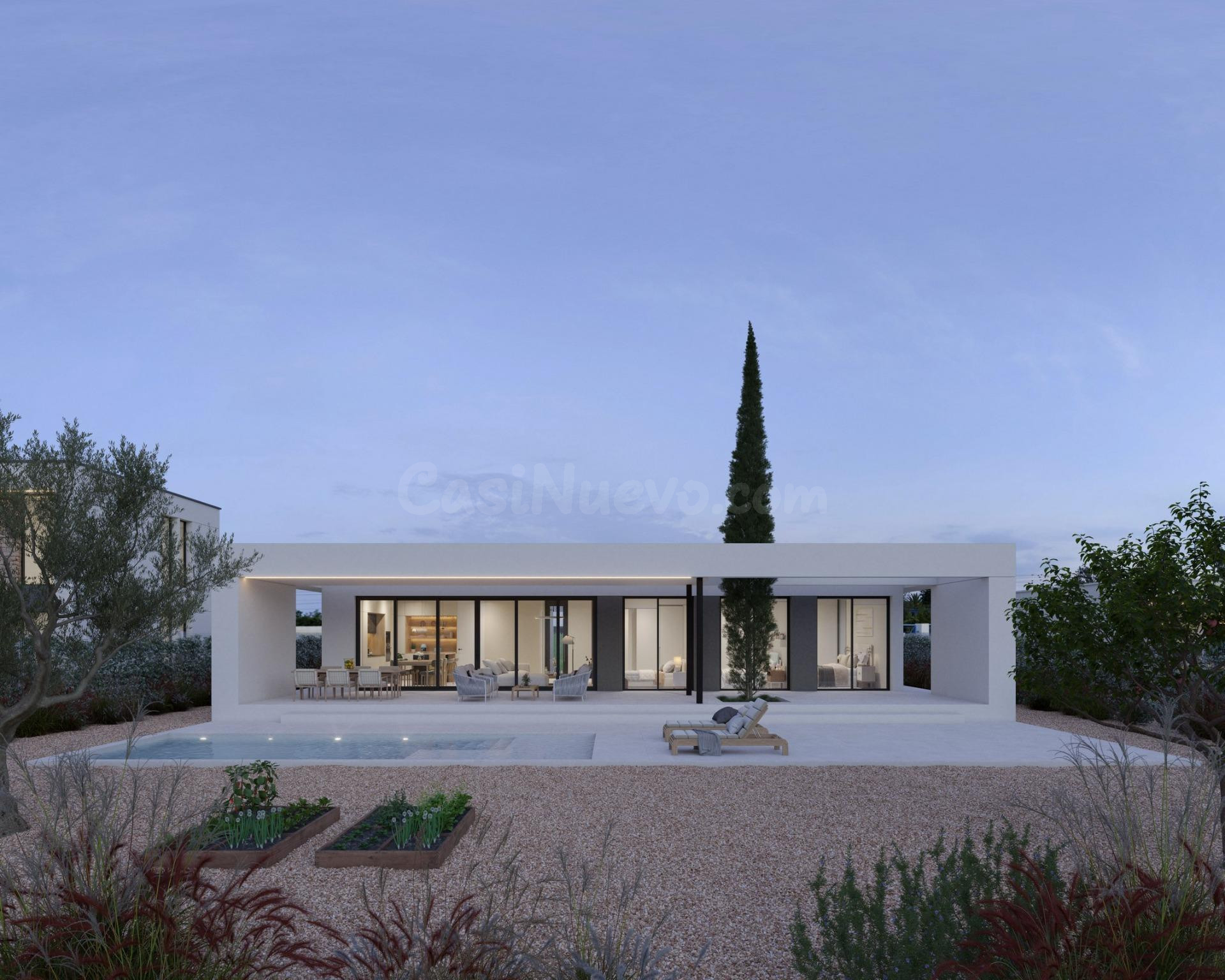 Exclusivas villas en primera línea de golf en Hacienda del Álamo, Costa Cálida