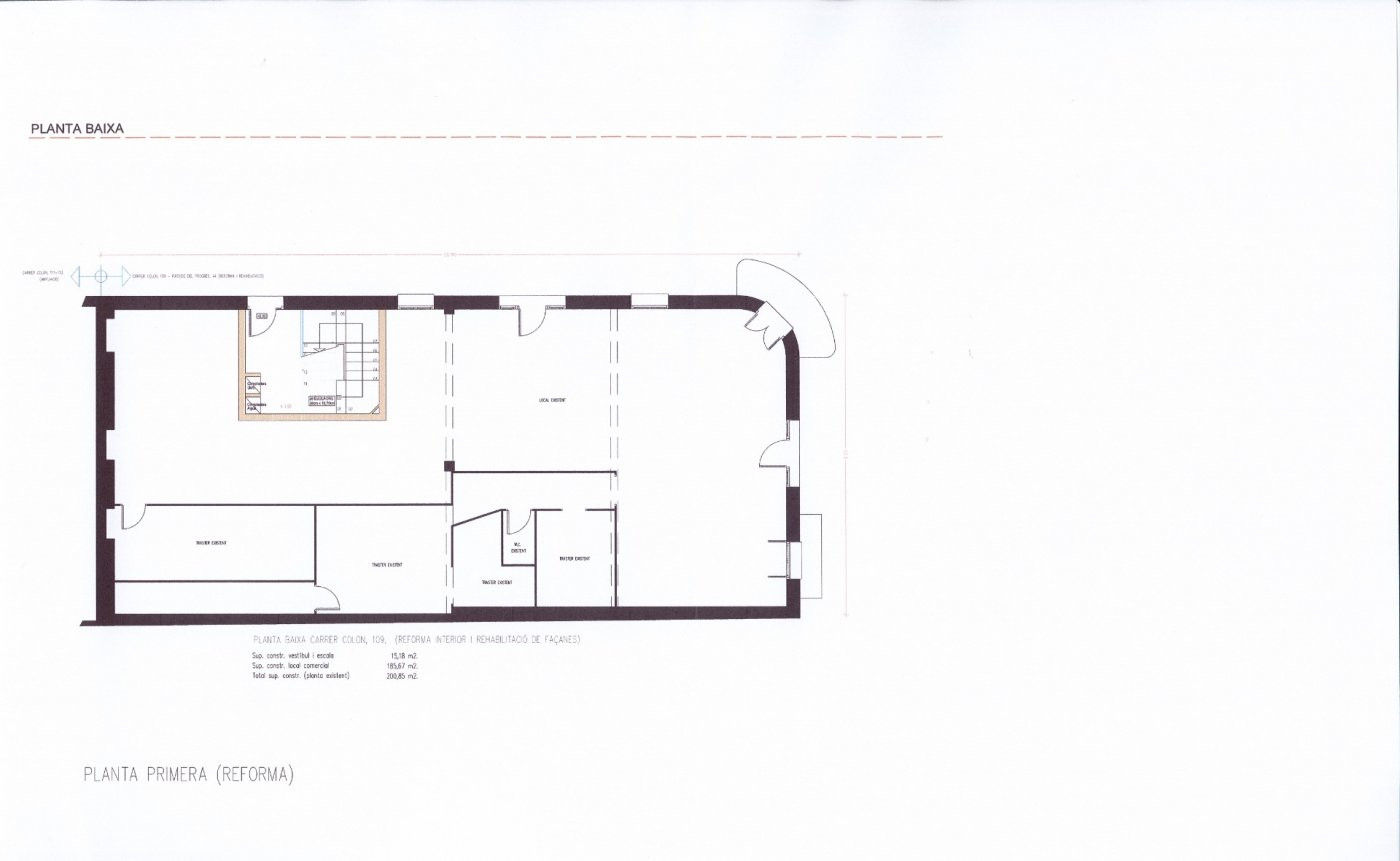 Local de obra nueva todo diafano de 186m2 en zona Eixample