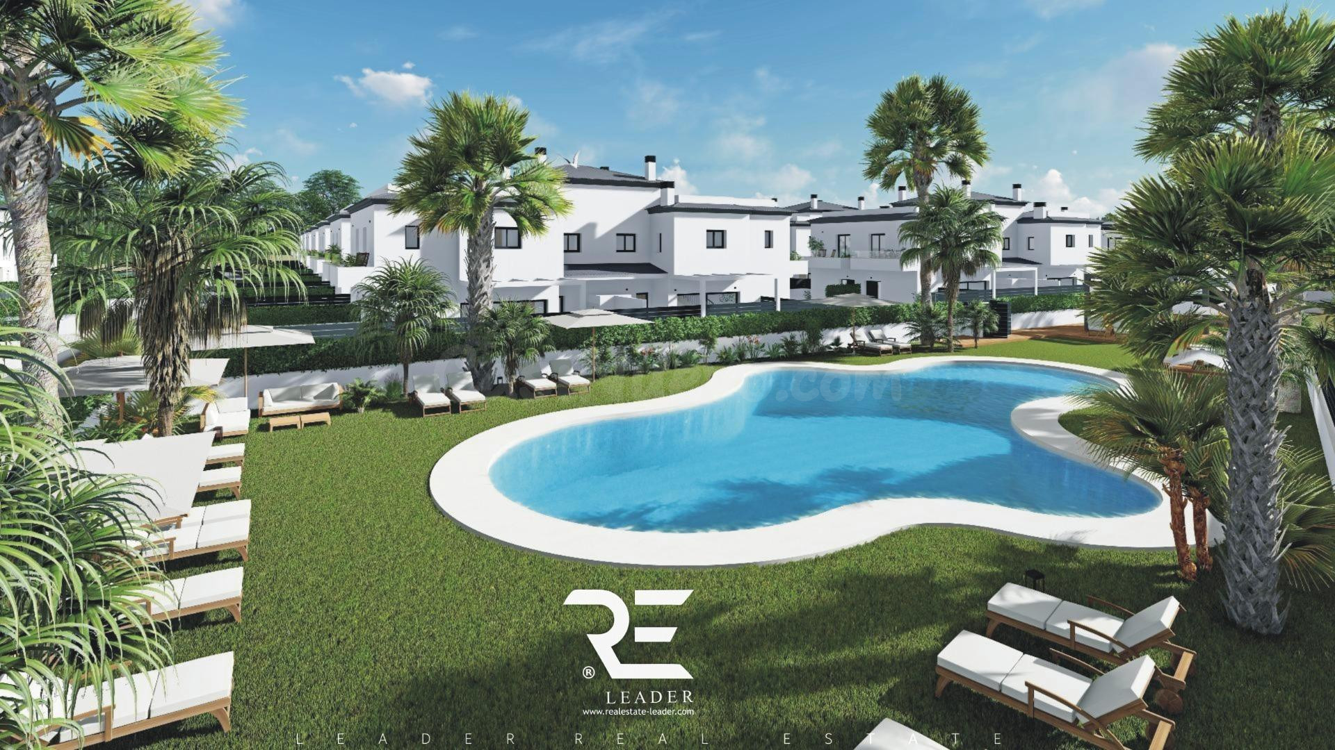 ADOSADO CON TERRAZA PRIVADA, PISCINA Y JARDÍN EN GRAN ALACANT!!