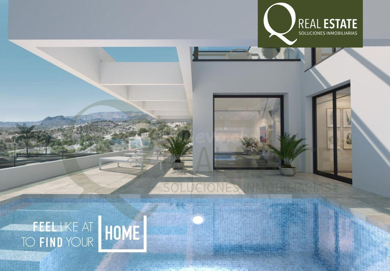 Villa de lujo con vistas al mar y la montaña en Finestrat de Nueva Construcción