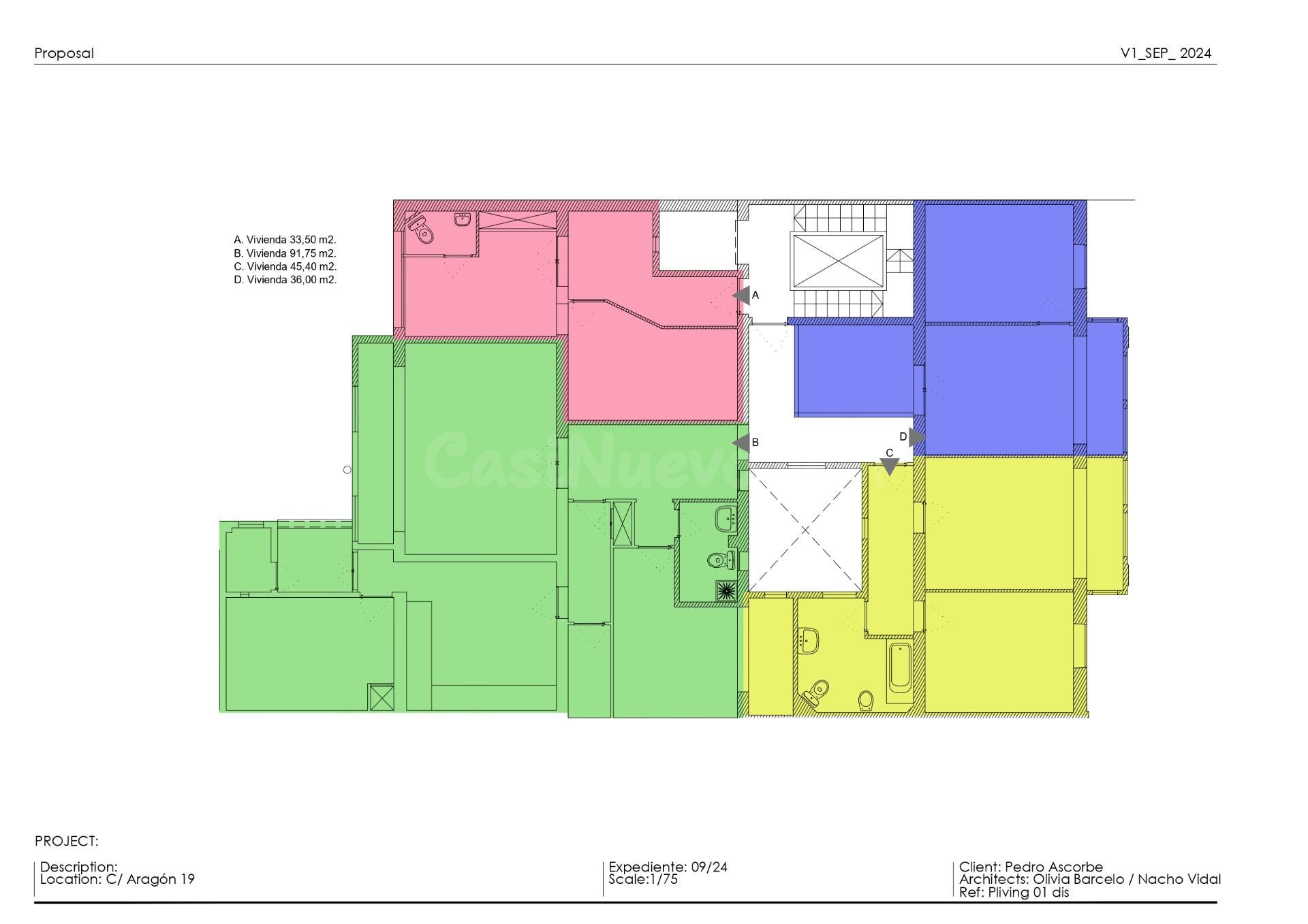 CALLE ARAGON (ZONA CORTE INGLES) AMPLIO PISO DE 235 M2 EN PLANTA UNICA Y DESPACHO ADICIONAL.