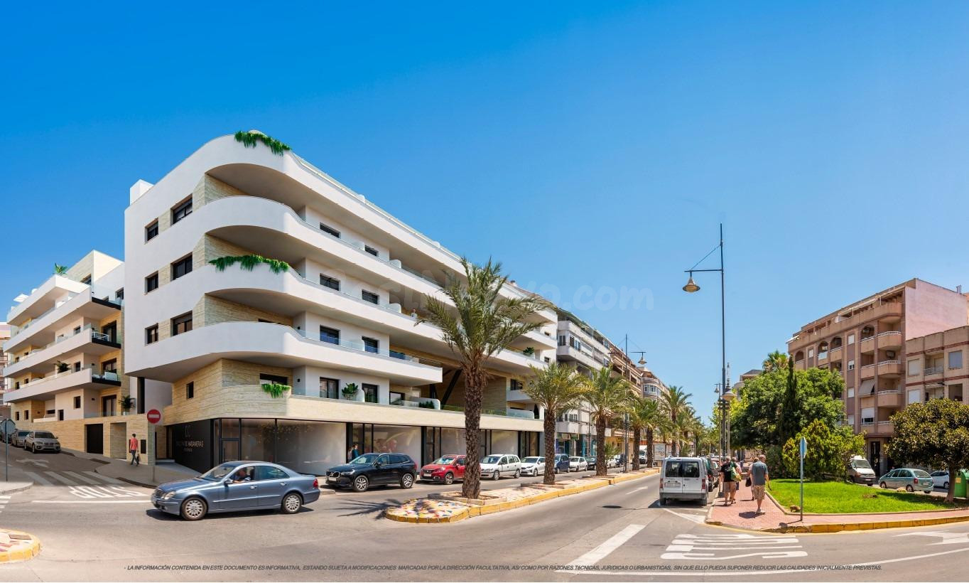 Apartamentos de 2 dormitorios con vistas al mar en un nuevo complejo residencial en Torrevieja.