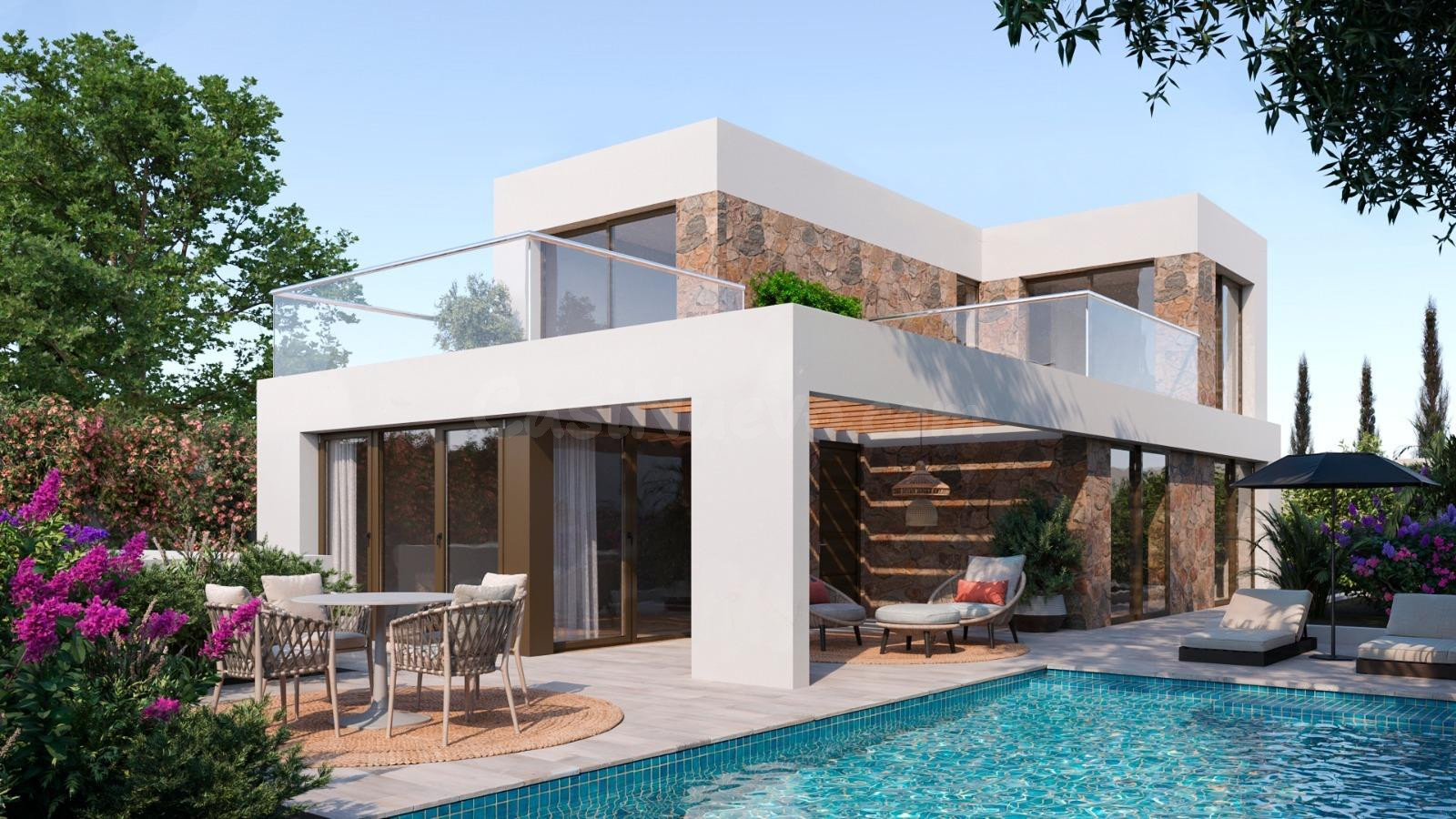 Villa de 4 dormitorios con piscina privada y sótano a la venta en Finestrat