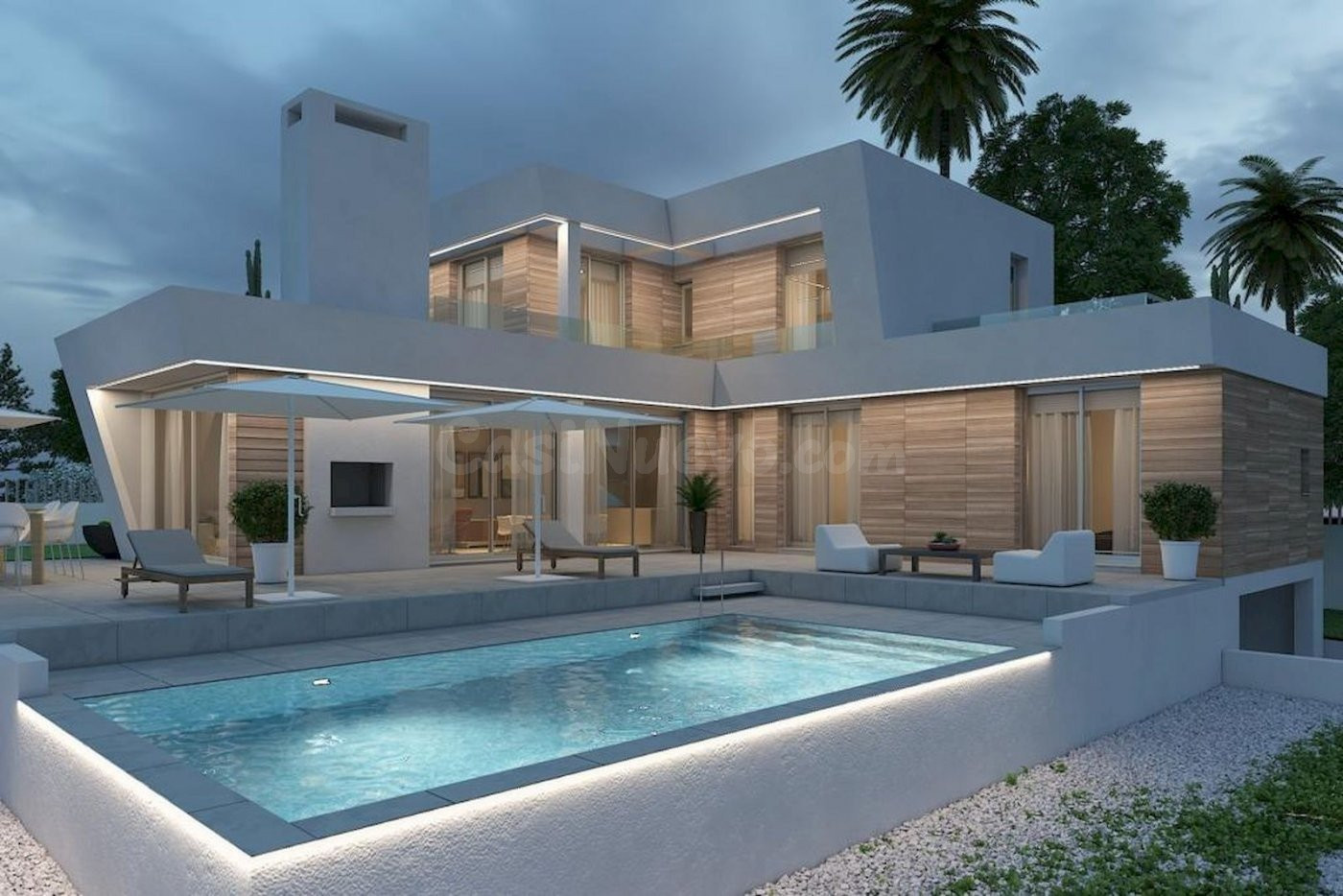 Preciosa villa en venta de estilo moderno en Calpe