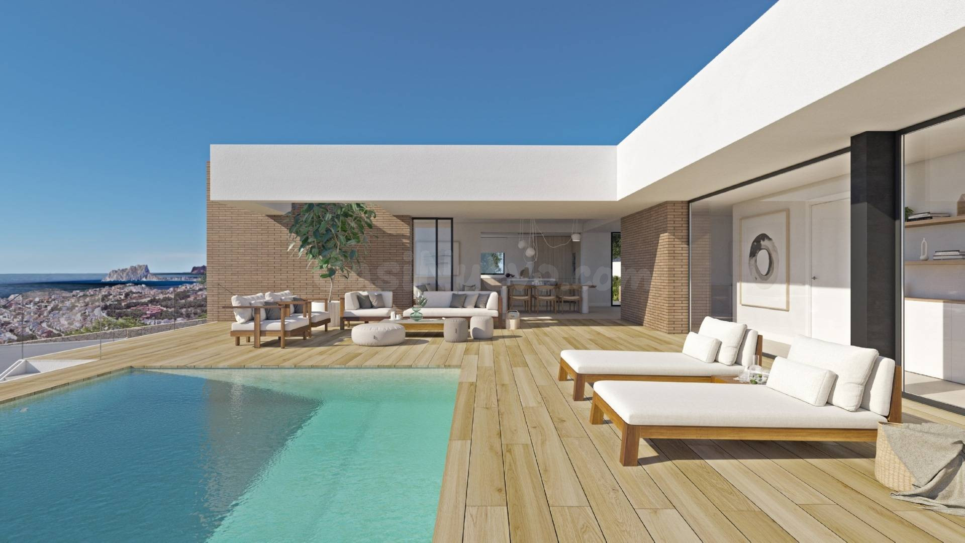 Villa de lujo de 3 dormitorios en venta en Residencial Cumbre del Sol, Costa Blanca.