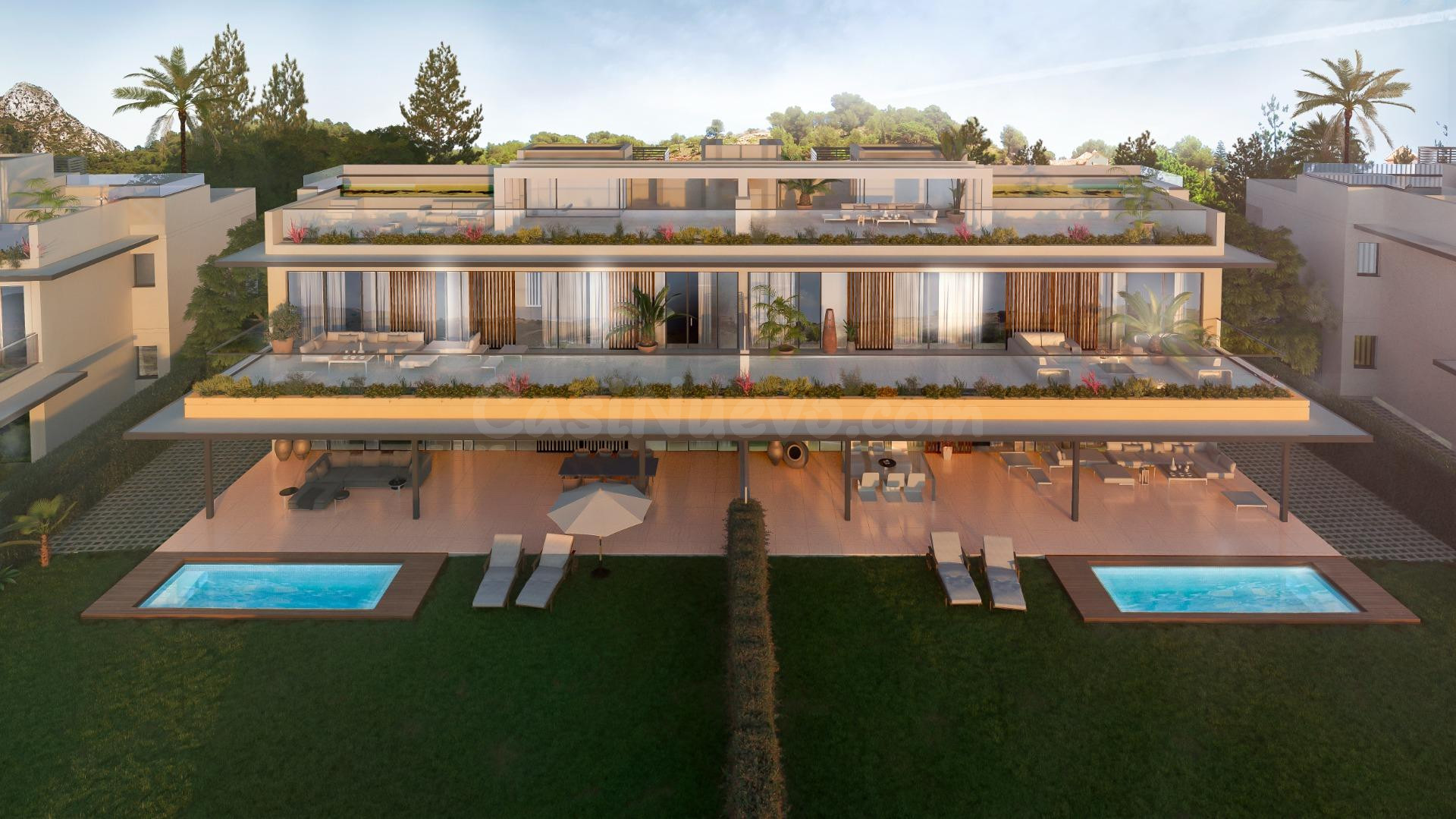 Apartamento planta baja de 3 dormitorios, 3 baños y jardín. Santa Clara Golf, Marbella