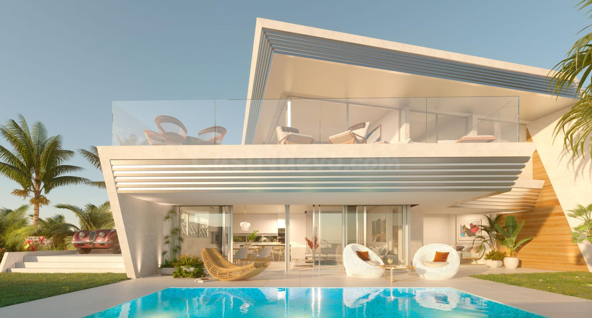 Pareado de 4 dormitorios y 3 baños con vistas al mar. Lista para entrar a vivir! frente al mar
