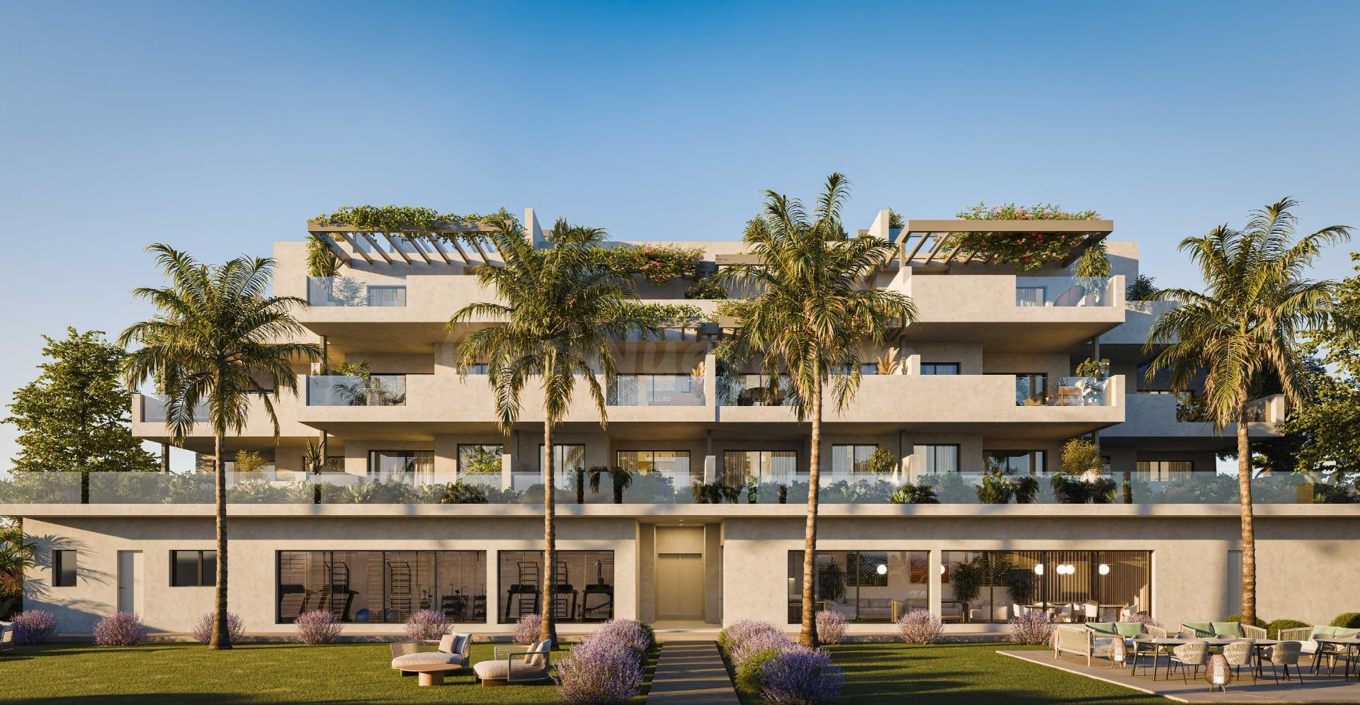 Apartamento con solarium y vistas al mar. 2 dormitorios y 2 baños. Casares Costa