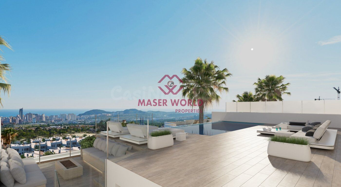 VILLAS DE LUJO DE OBRA NUEVA EN FINESTRAT CON VISTAS AL MAR