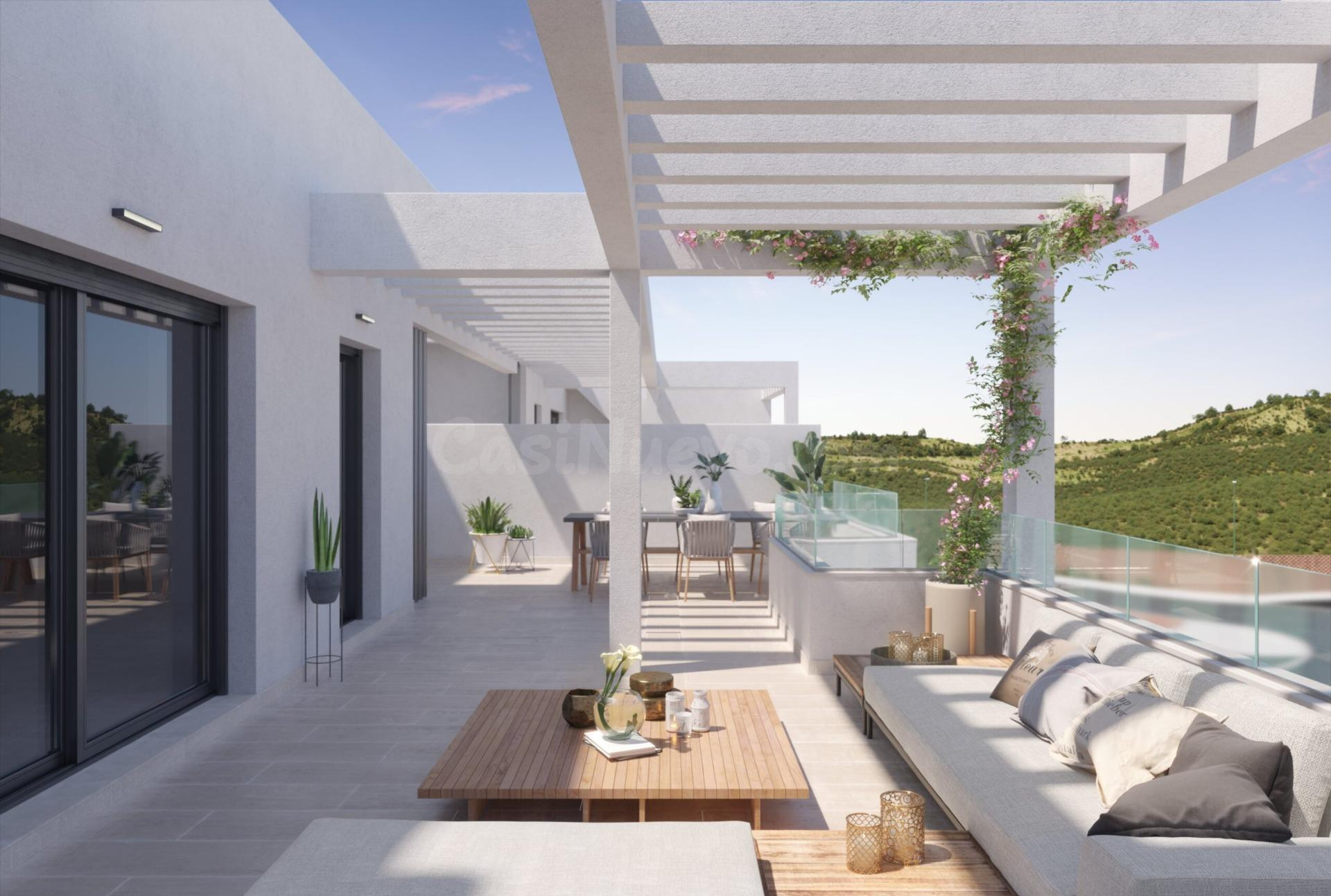 Ático esquinado con terraza y solarium SURESTE  200 m2, además de trastero y plaza de garaje.