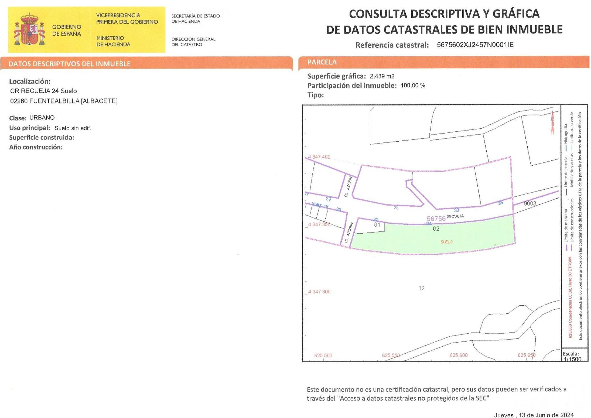 Terreno Urbano en venta en Fuentealbilla, Albacete - foto 2