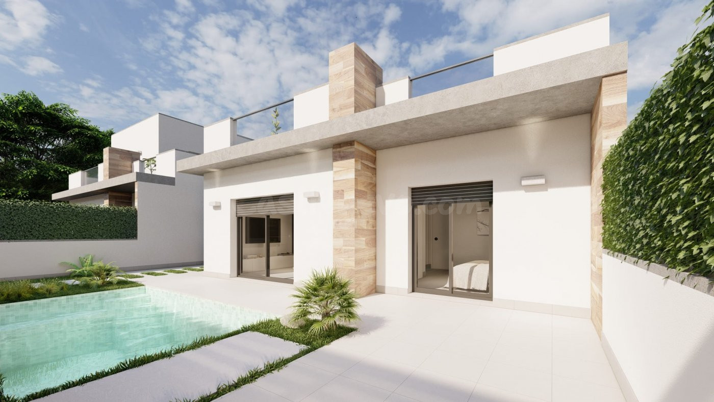VILLAS DE 2 Y 3 DORMITORIOS 2 BAÑOS CON PISCINA PRIVADA EN ROLDAN ( MURCIA)
