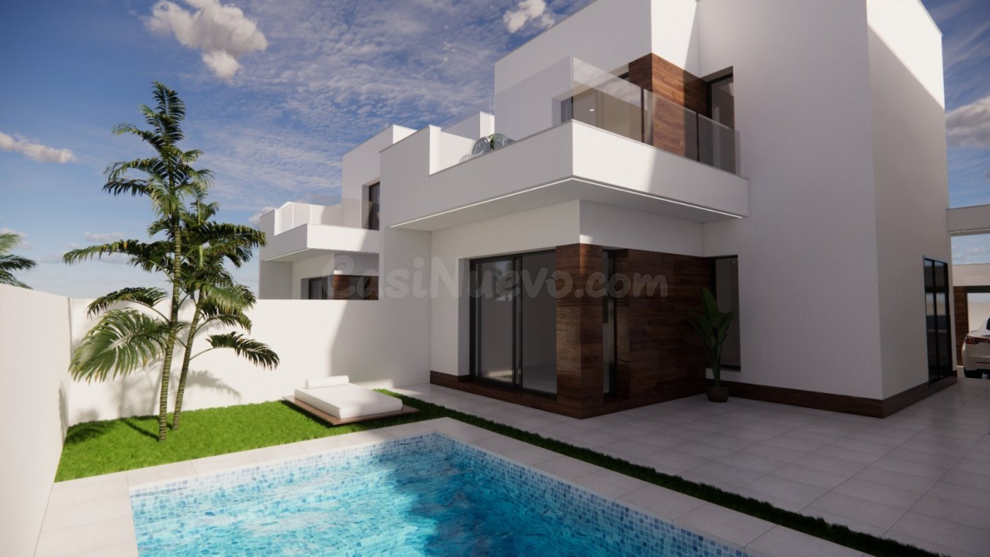 PRECIOSAS VILLAS CON 3 DORMITORIOS, 2 BAÑOS, PARKING Y PISCINA PRIVADA EN SAN FULGENCIO
