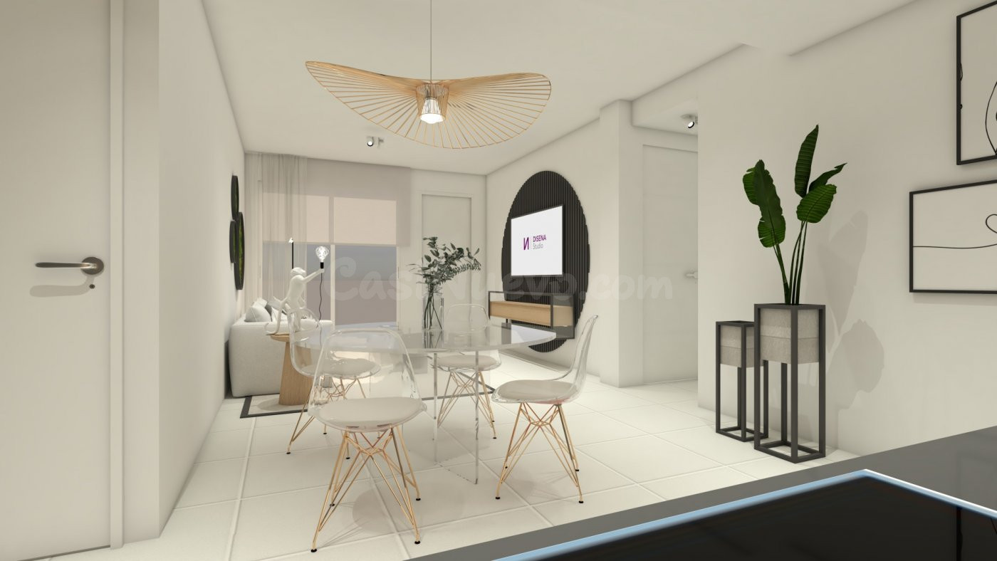 MARAVILLOSO BUNGALOW PLANTA BAJA CON 2 DORMITORIOS Y JARDIN PRIVADO EN SAN MIGUEL DE SALINAS