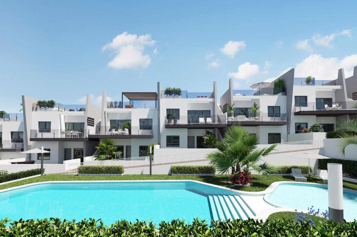 MARAVILLOSO BUNGALOW PLANTA BAJA CON 3 DORMITORIOS Y JARDIN PRIVADO EN SAN MIGUEL DE SALINAS