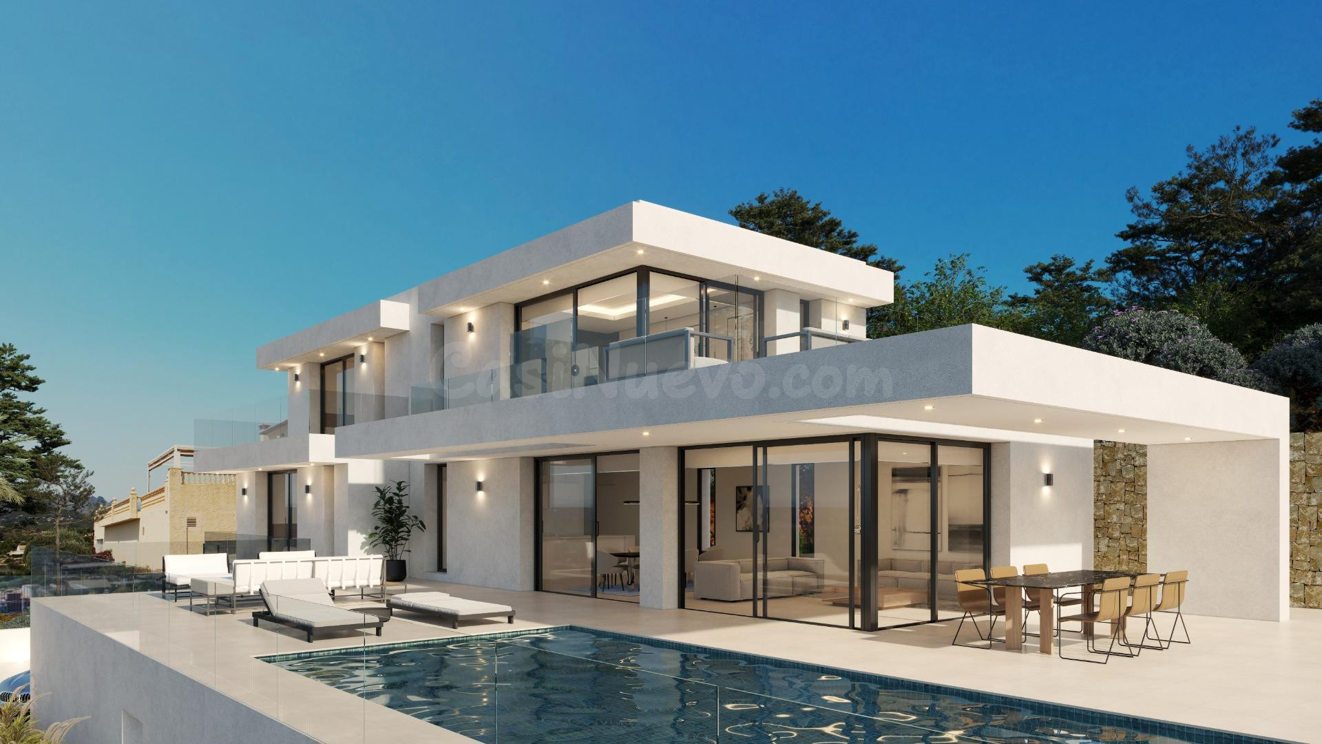 Proyecto de villa moderna en Empedrola con preciosas vistas, Calpe