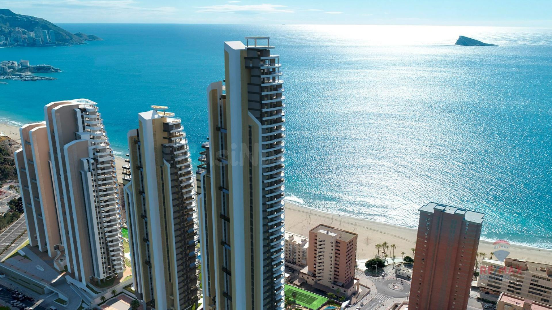 Ático de 3 habitaciones y 3 baños en Sunset Sailors, Benidorm