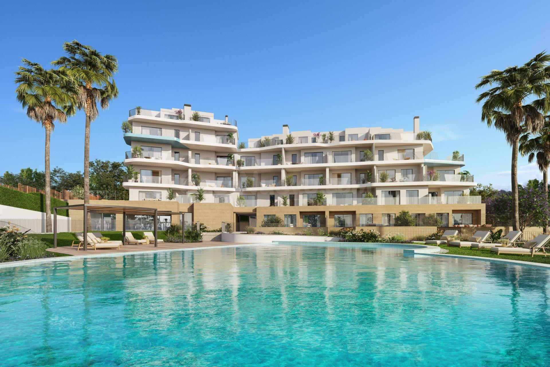 Nuevo apartamento de 2 habitaciones y 2 baños en Villa Joyosa