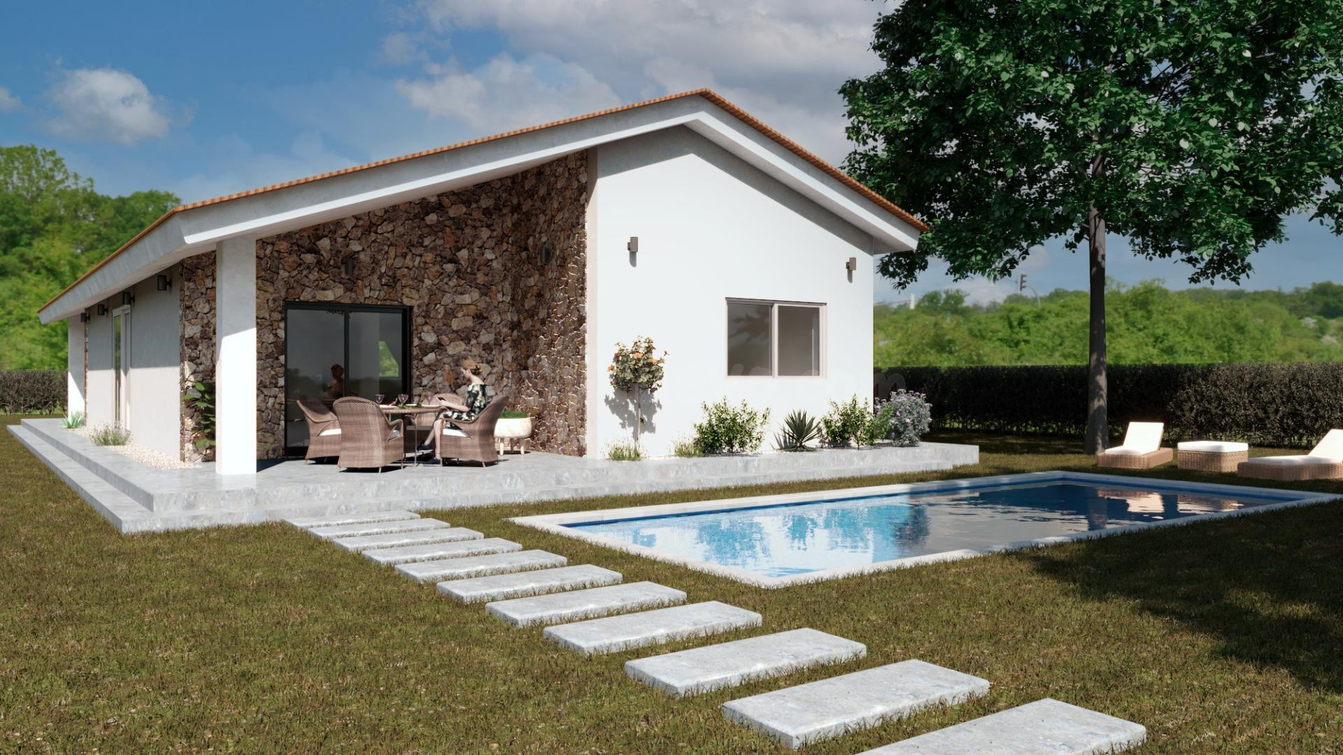 Lujosa villa de tres dormitorios