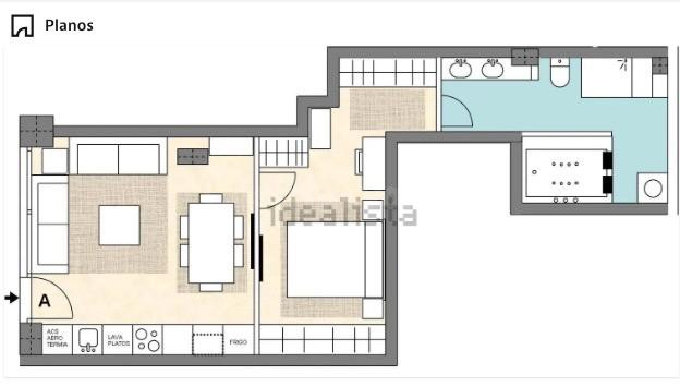 Fantástico piso en proceso de reforma