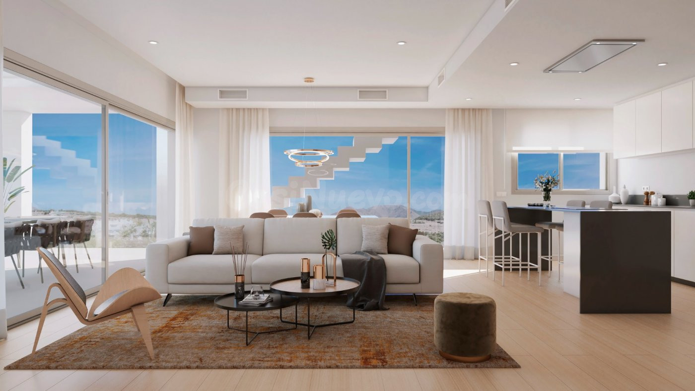 Complejo urbanístico de estilo mediterráneo/contemporáneo en Casares (Costa del Sol).