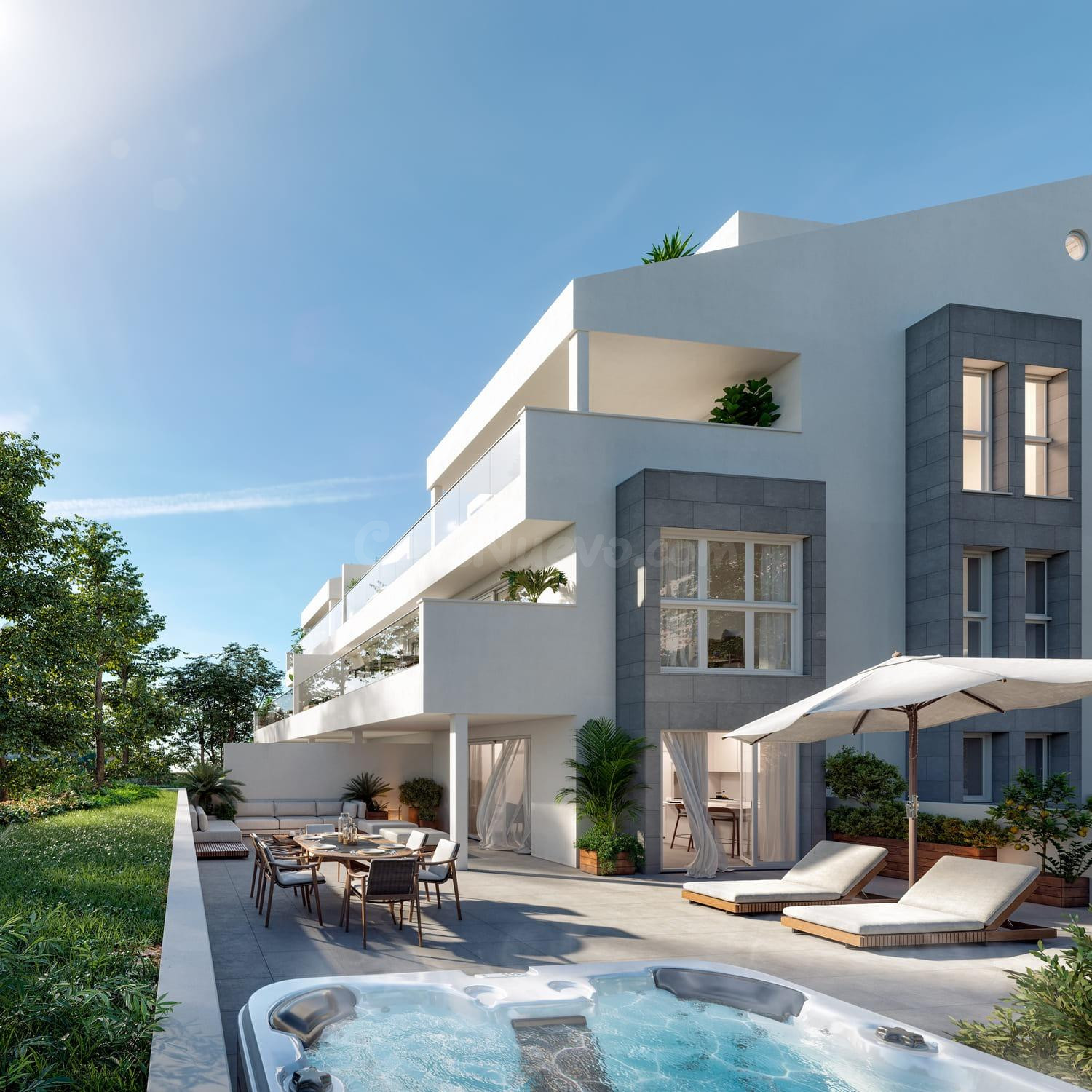 Apartamentos de obra nueva a 300 metros del mar en Benalmádena.