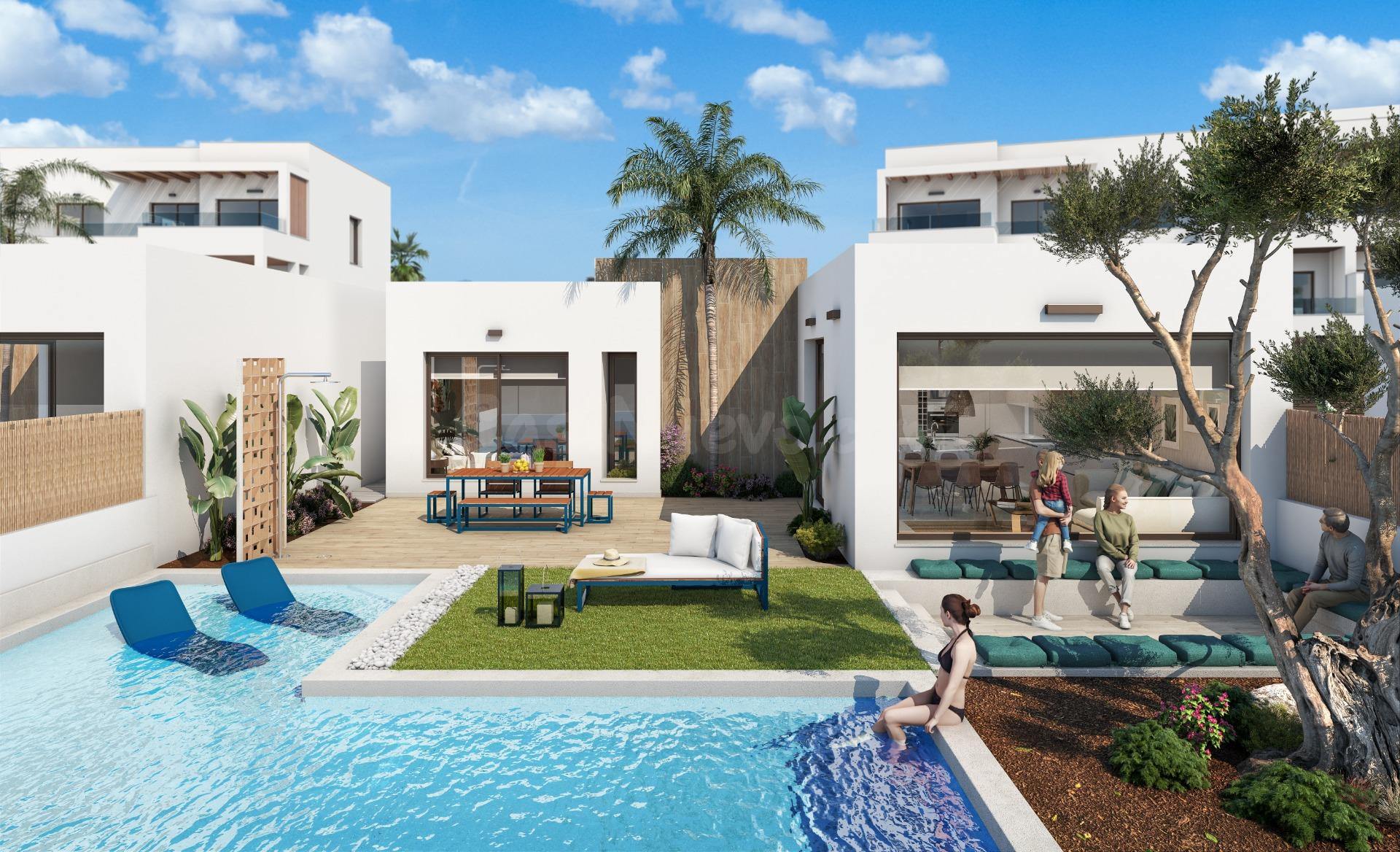 VILLA EXCLUSIVA DE 3 DORMITORIOS CON PISCINA PRIVADA EN LA COSTA CÁLIDA: RESIDENCIAL SERENA VIEWS