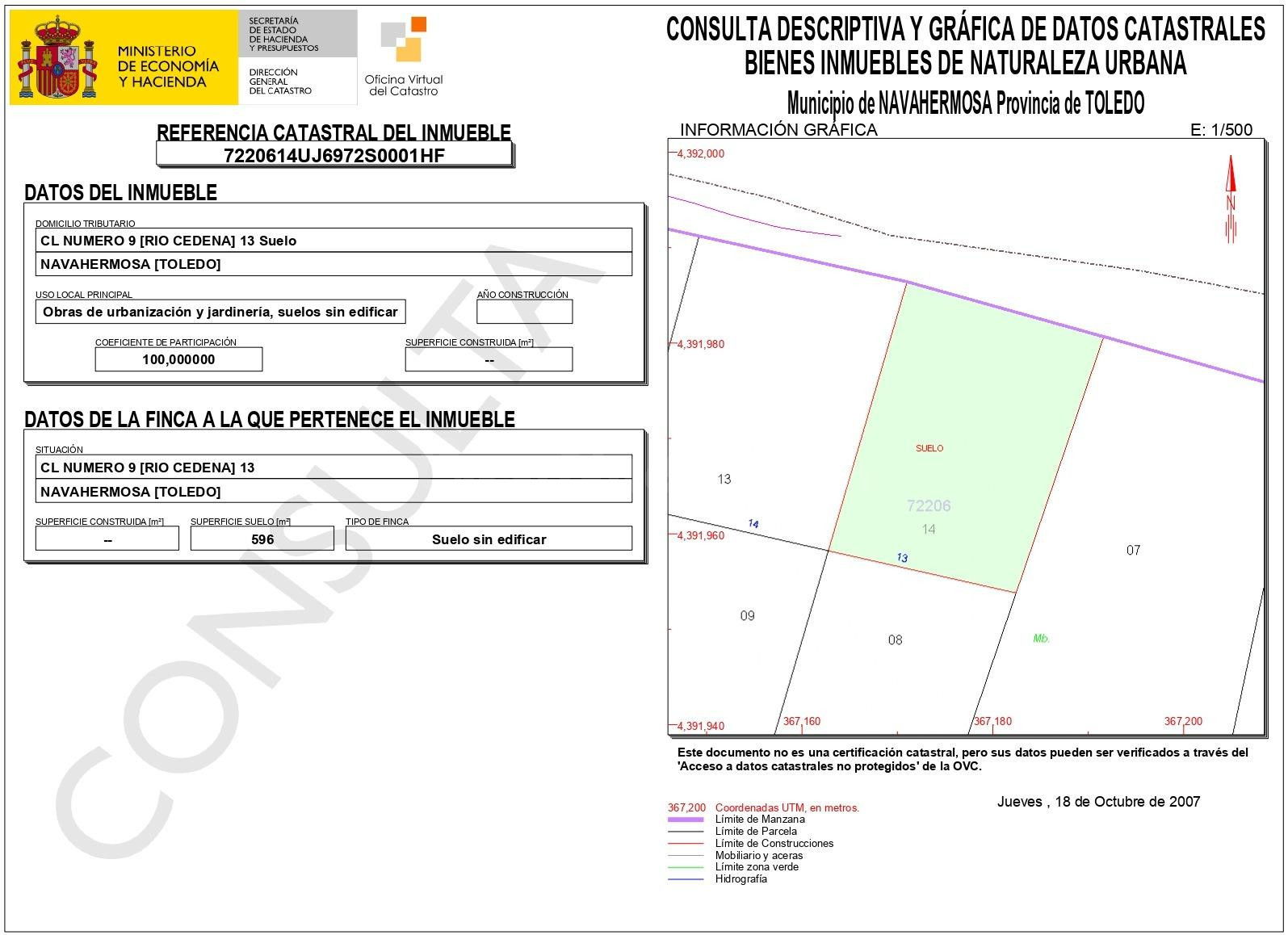 Terreno para construir, en una bonita urbanización de Navahe