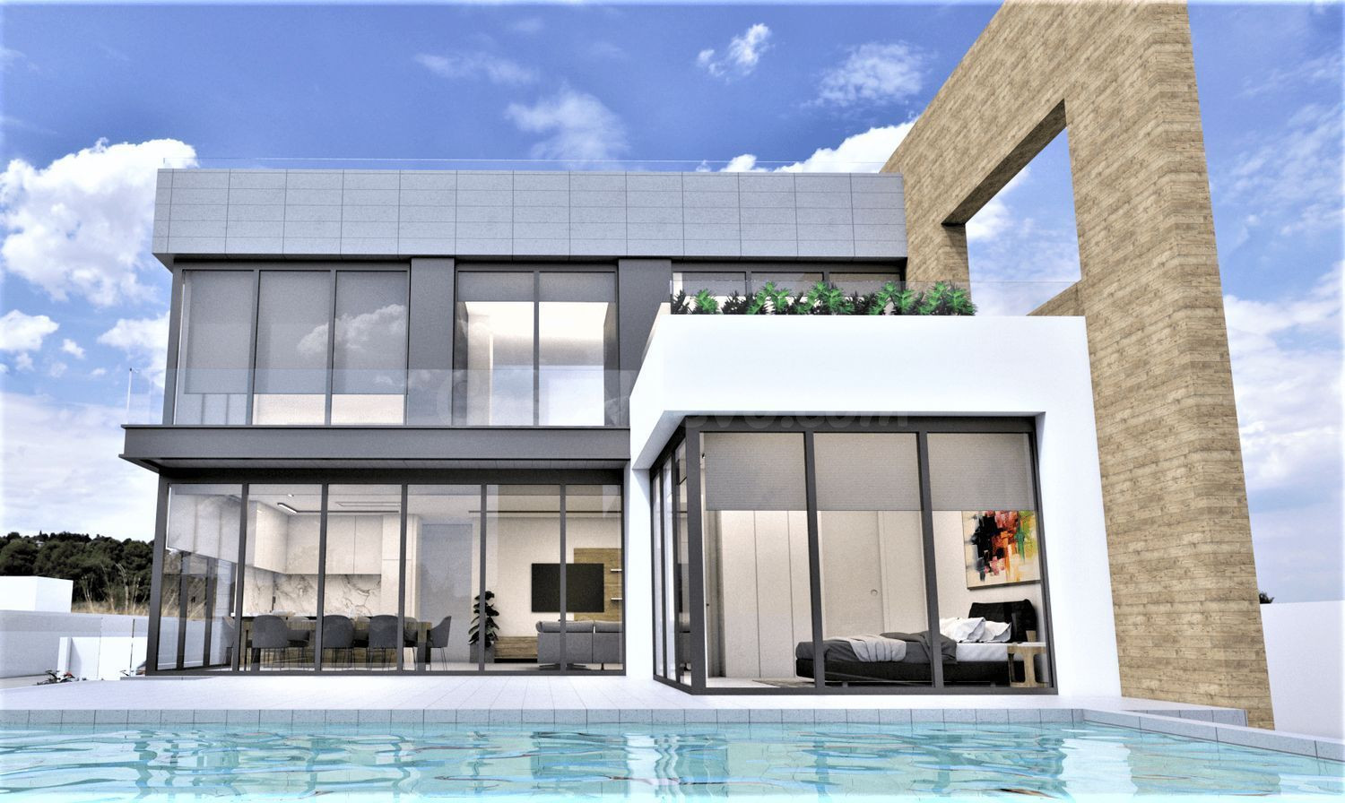 PRECIOSAS VILLAS DE OBRA NUEVA CON VISTA AL MAR, EN LA ZENIA - foto 3
