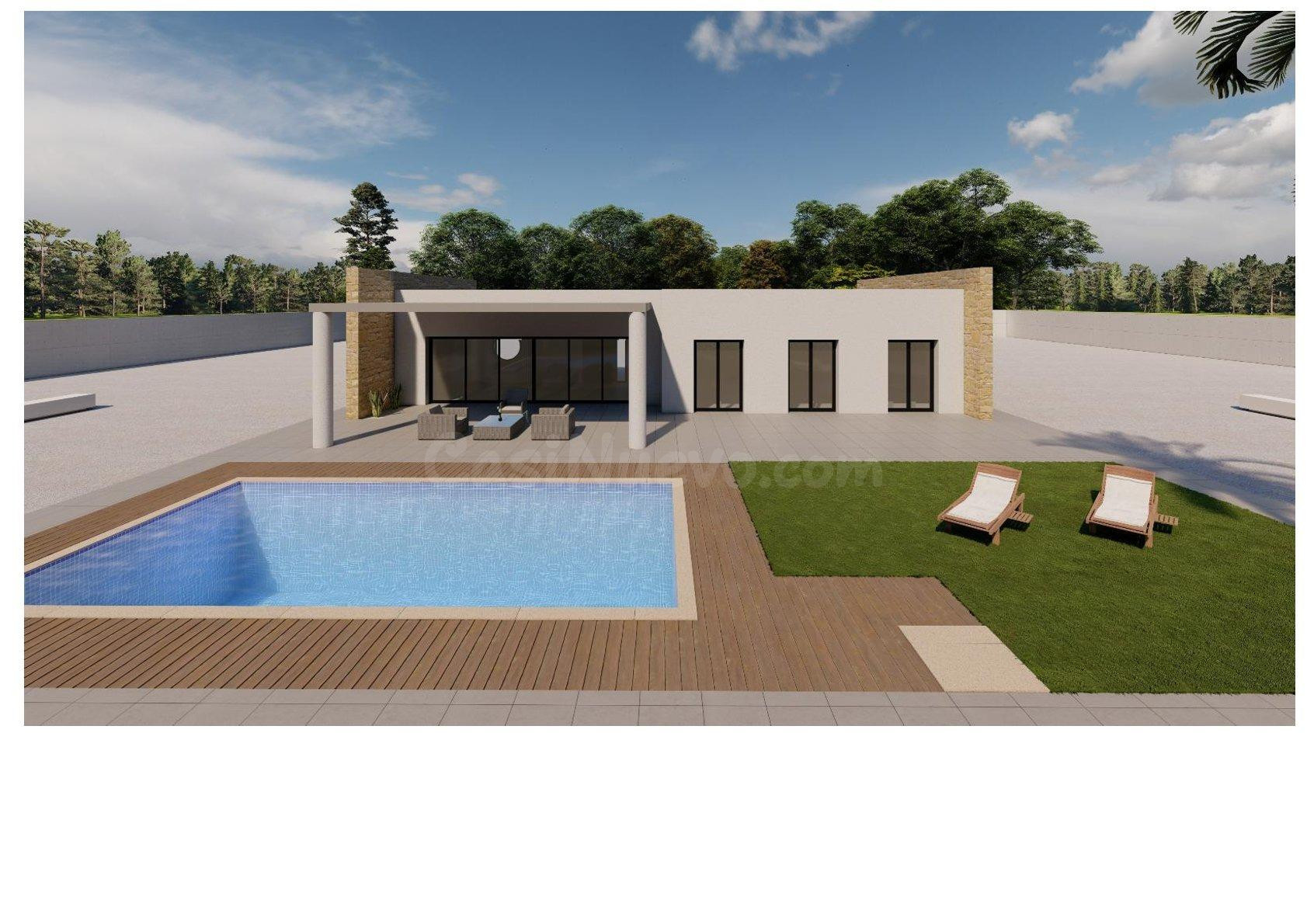 CHALETS EN PINOSO DE OBRA NUEVA INCLUYE PISCINA