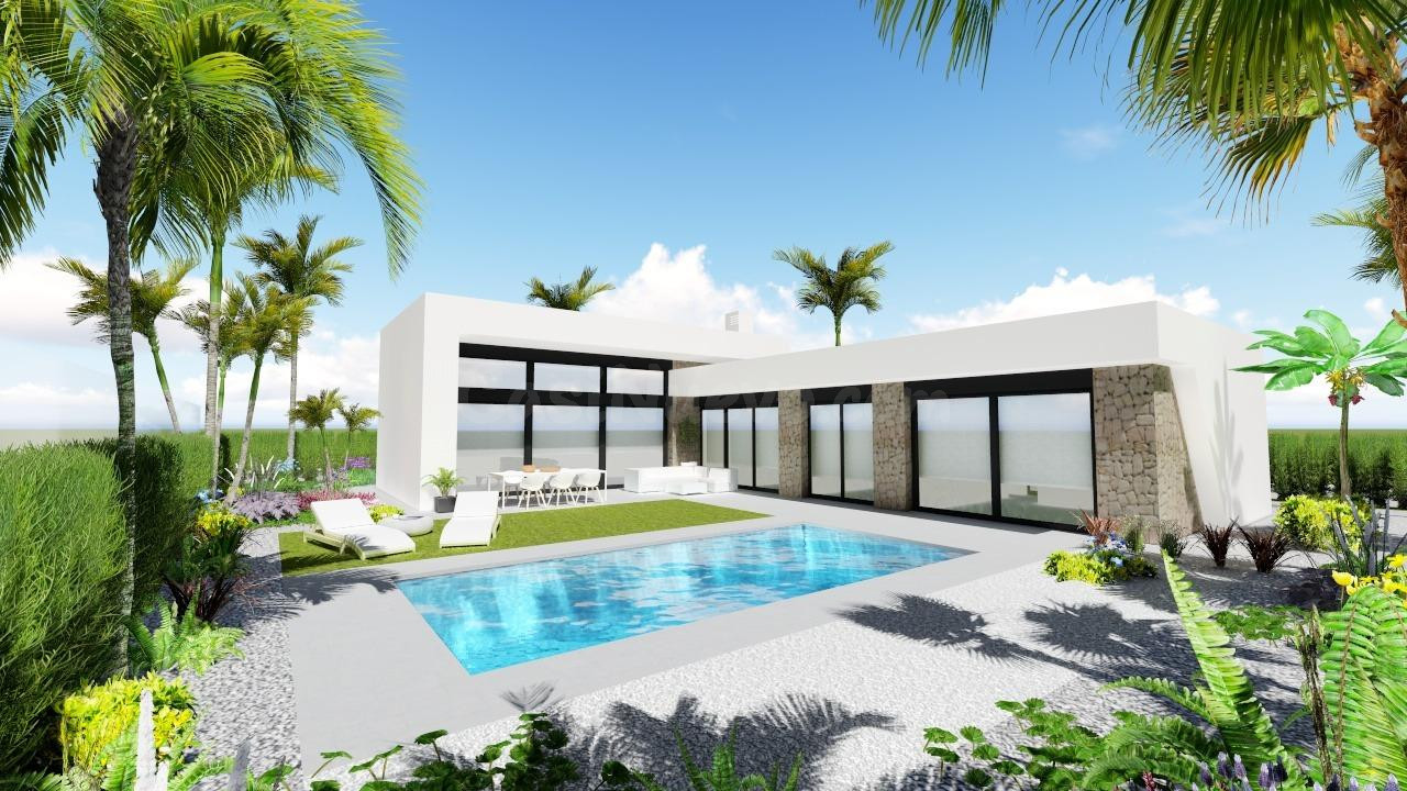Modernas villas independientes en una planta con piscina privada