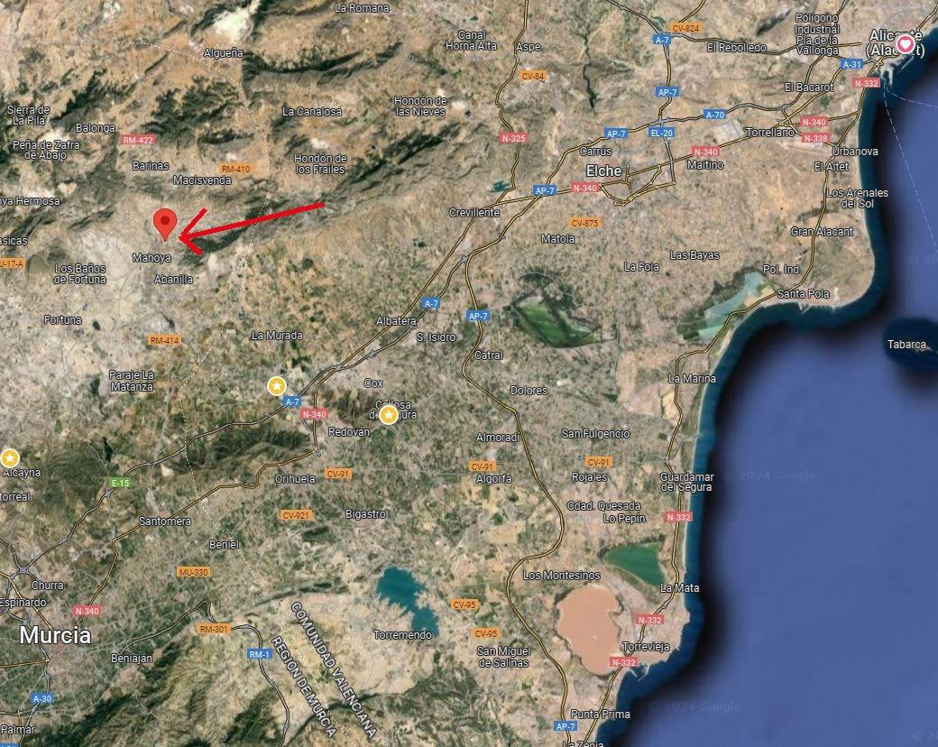 Terreno - Parcela 1000-1500m2 en Abanilla para hacer un chalet de hasta 300m2