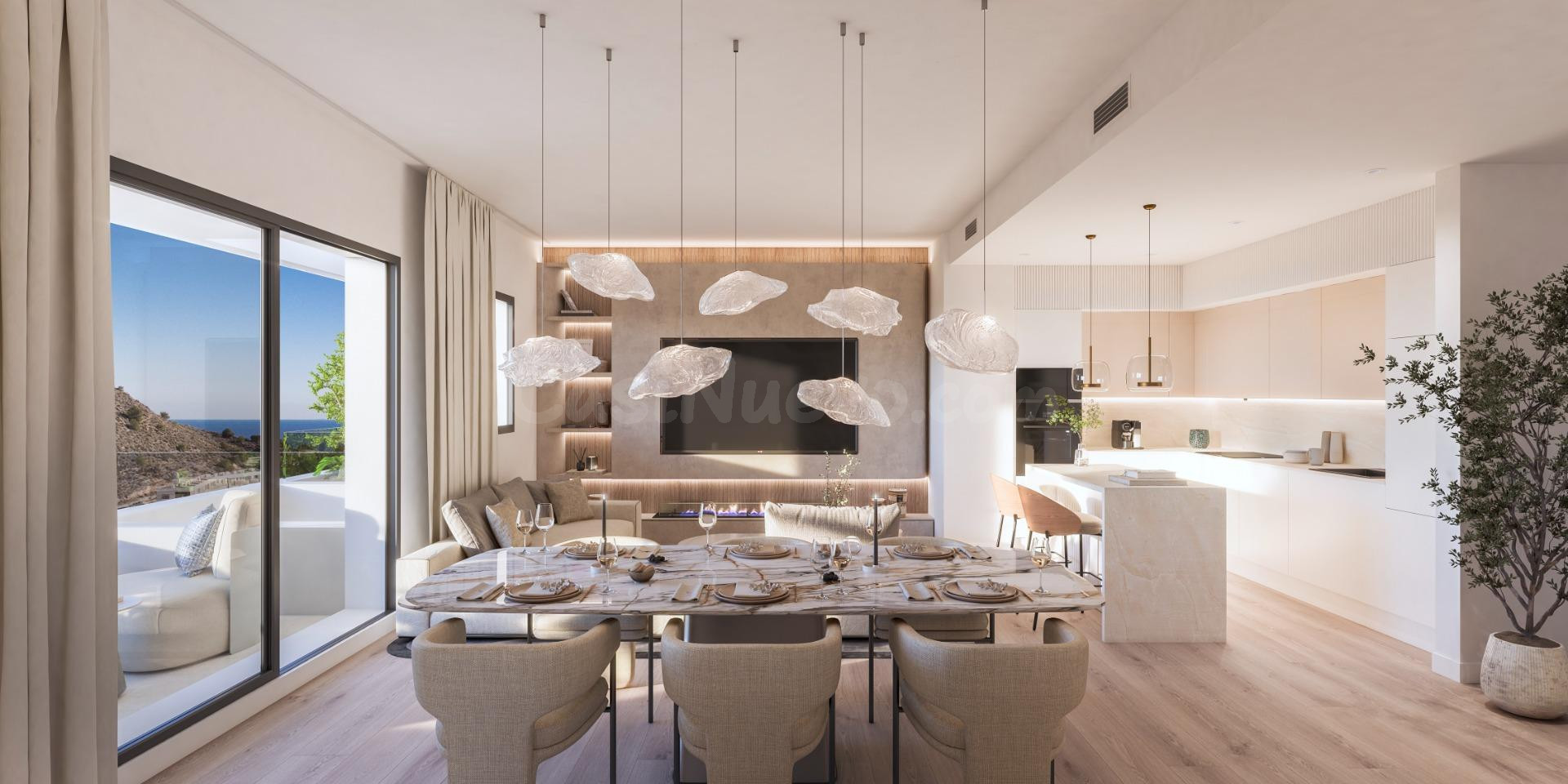 Exclusivo complejo residencial frente al mar