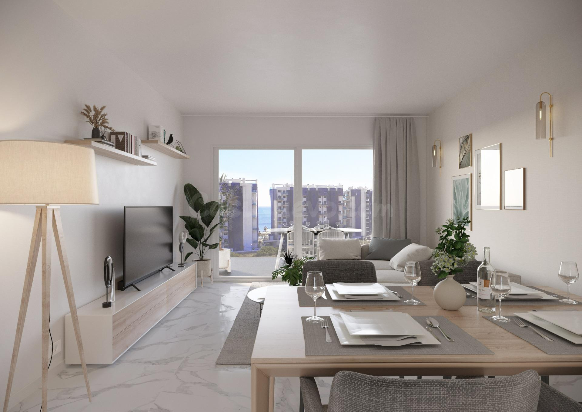 APARTMENTOS DE 2 DORMITORIOS 2 BAÑOS EN PUNTA PRIMA ( ORIHUELA COSTA )