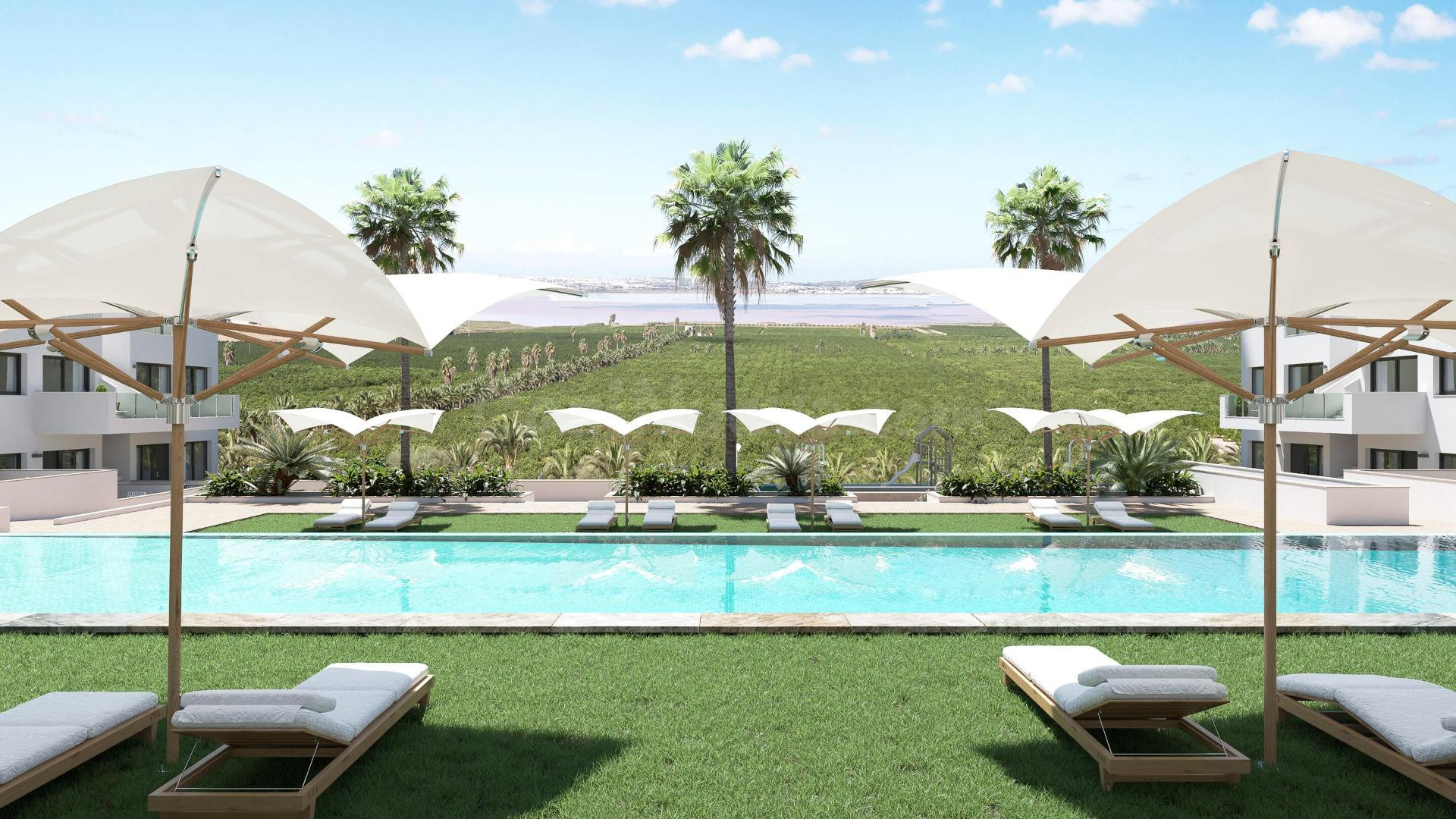 FASE II. Tu nuevo hogar con vistas a la laguna rosa, tu paraíso en Torrevieja.