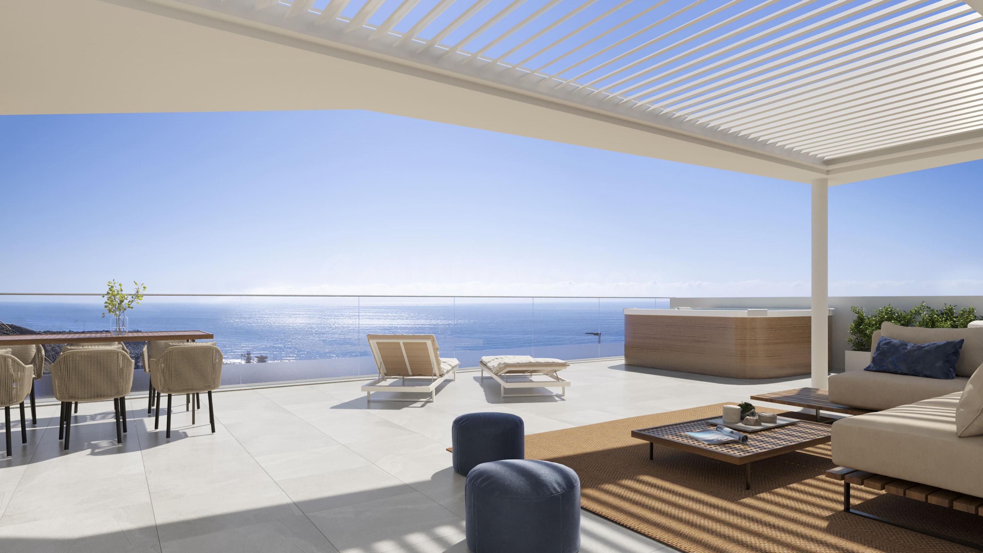 VISTAS al MAR!!! Apartamento 2 Dorm A ESTRENAR, amplia TERRAZA, PISCINA. Entrega Inmediata!!