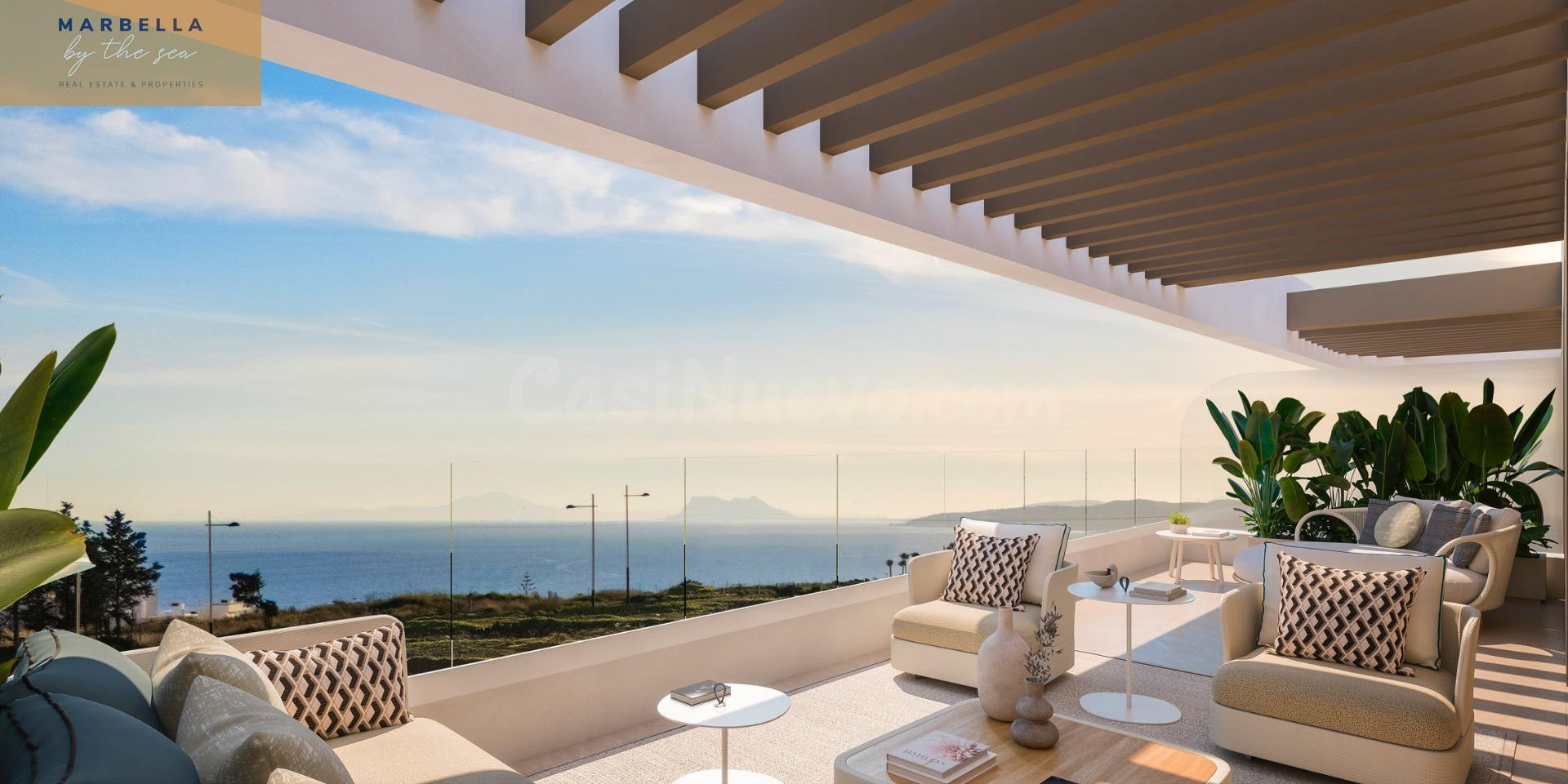 Apartamento de 3 dormitorios en Estepona con vistas al mar