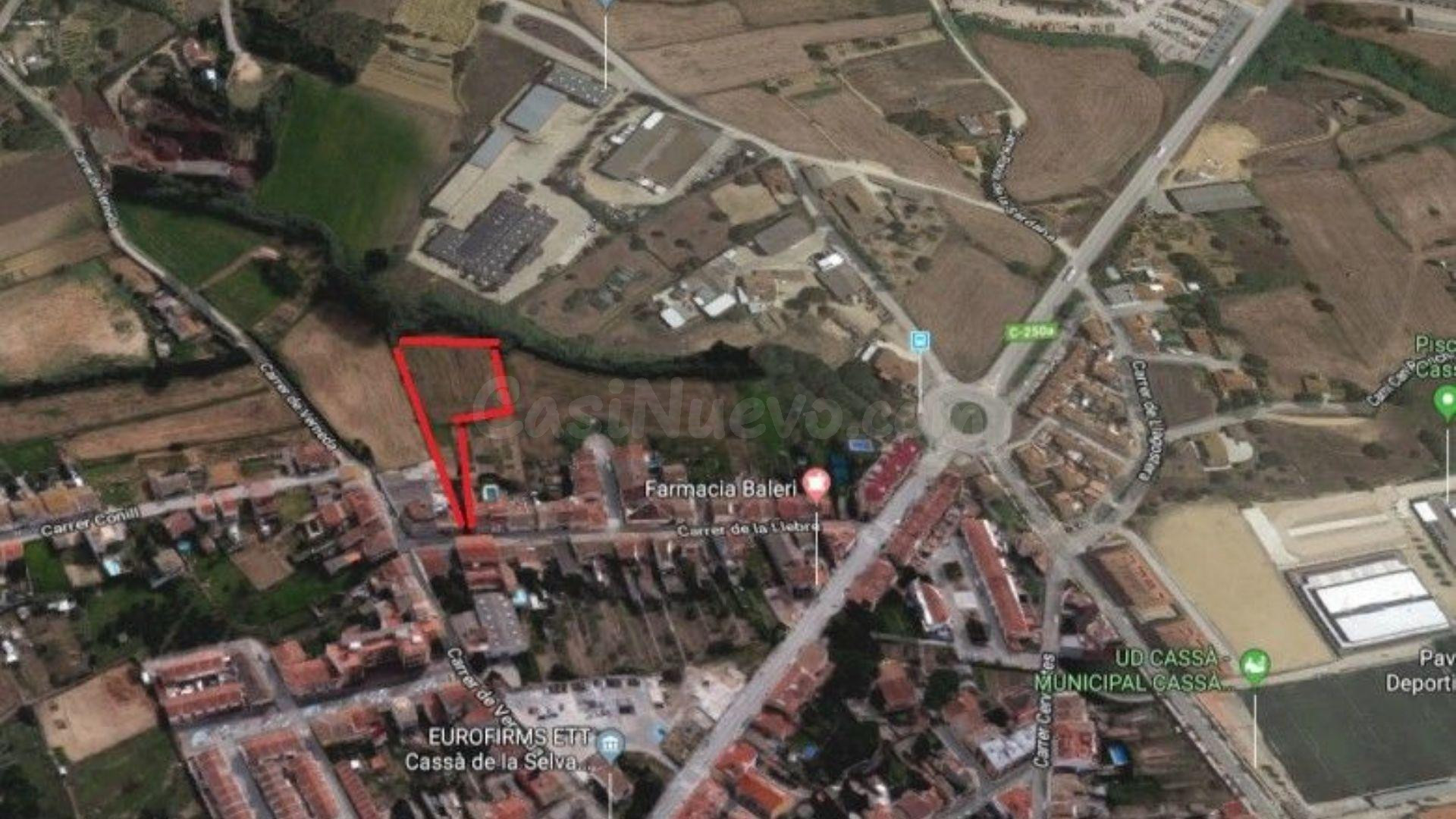 Venta de conjunto de 3 solares en zona residencial en Cassà 