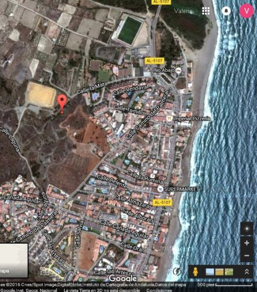 Parcela a la venta en Mojacar con increíbles vistas al mar.
