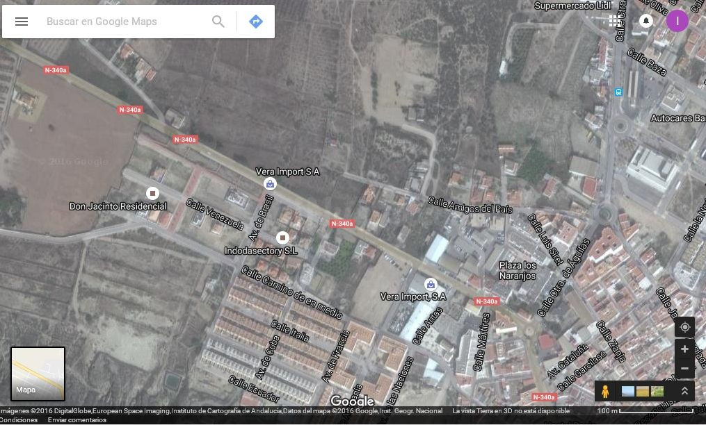 Solar urbano en Vera con 1.020 m2.
