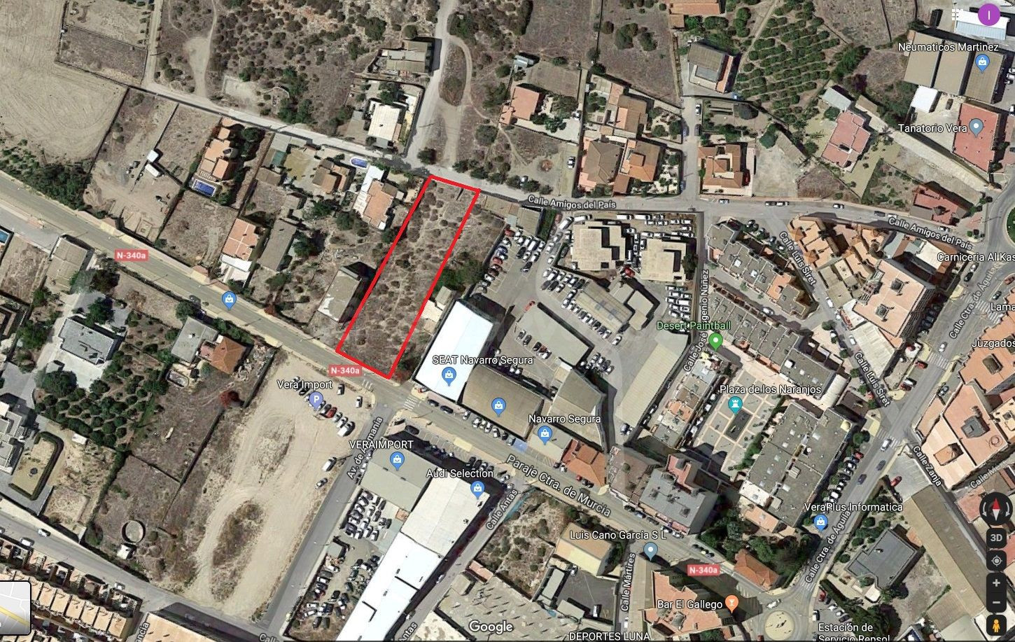 Se venden parcelas urbanas de 350 m2.