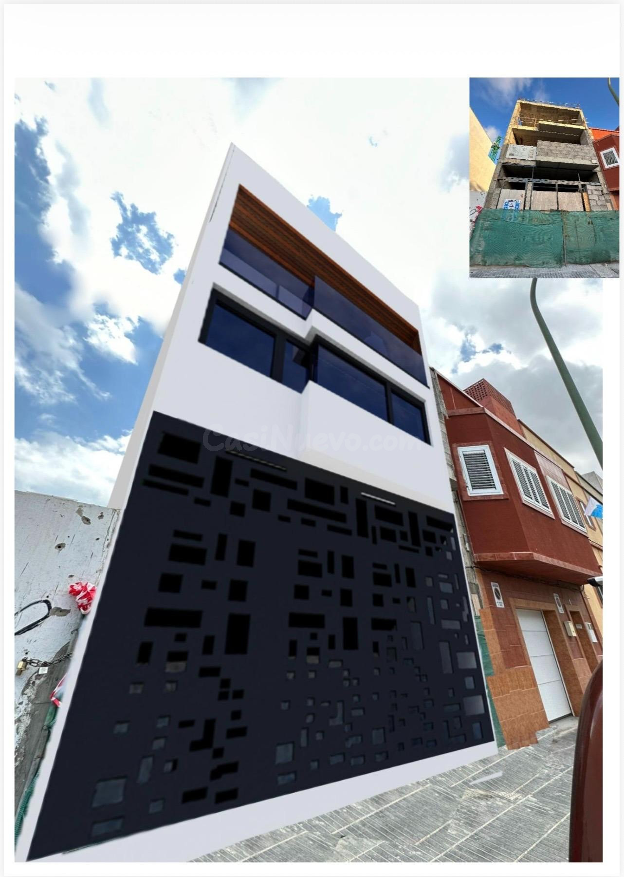 Vivienda unifamiliar adosada de diseño contemporáneo con vistas al mar