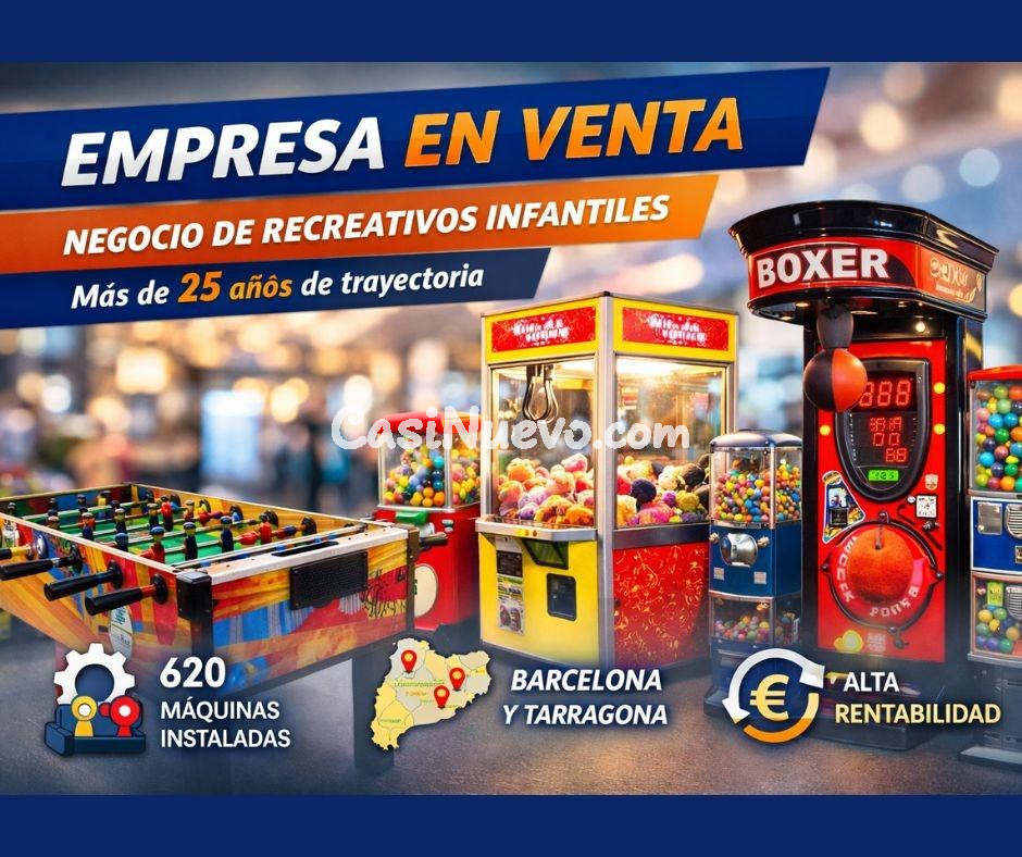 VENTA DE EMPRESA DE MÁQUINAS RECREATIVAS INFANTILES EN CATALUÑA