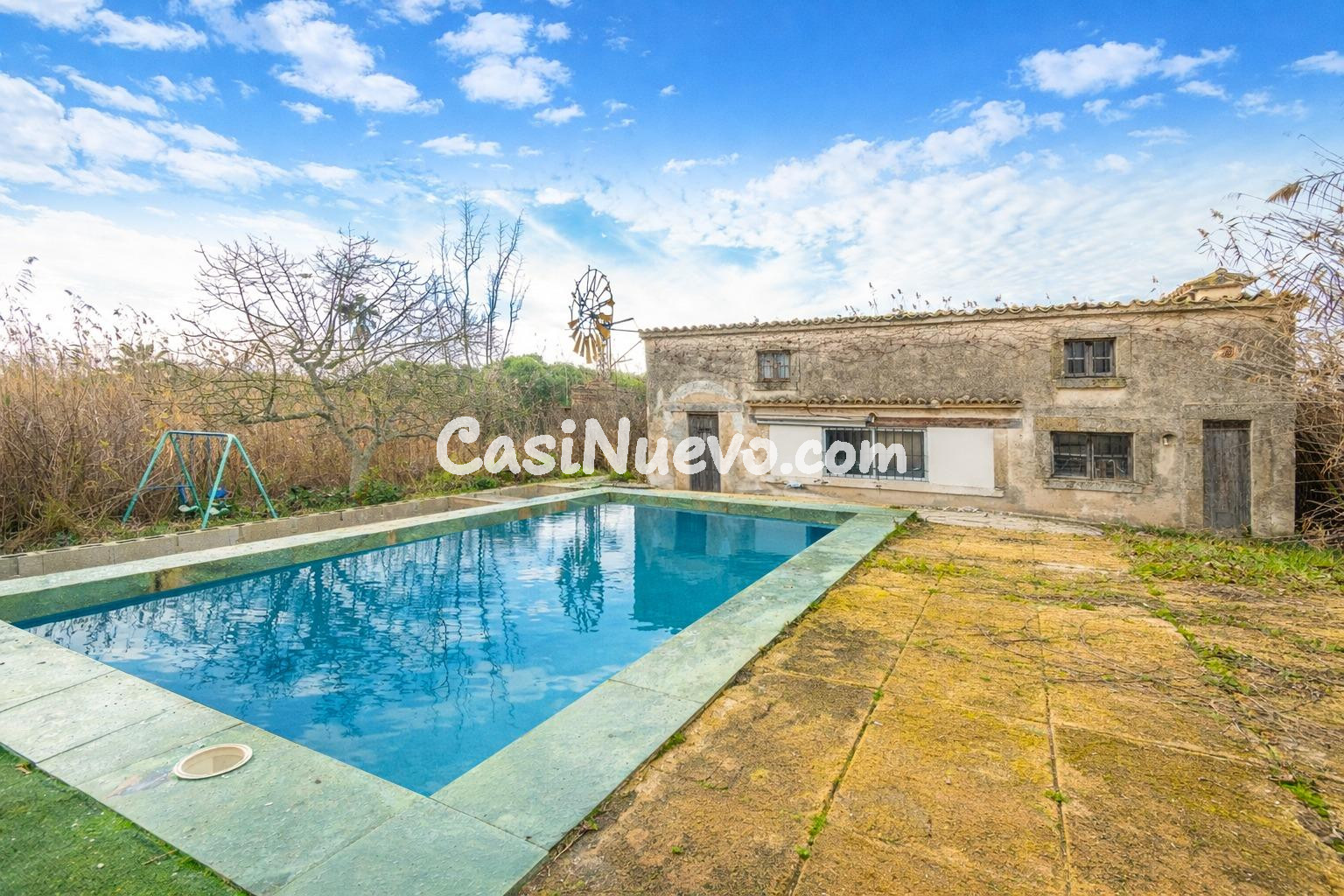 Finca rústica con piscina en el Parque Natural de S’Albufera – Sa Pobla