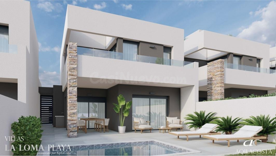 Villa con 4 dormitorios, 3 baños y piscina privada en La Loma, Águilas